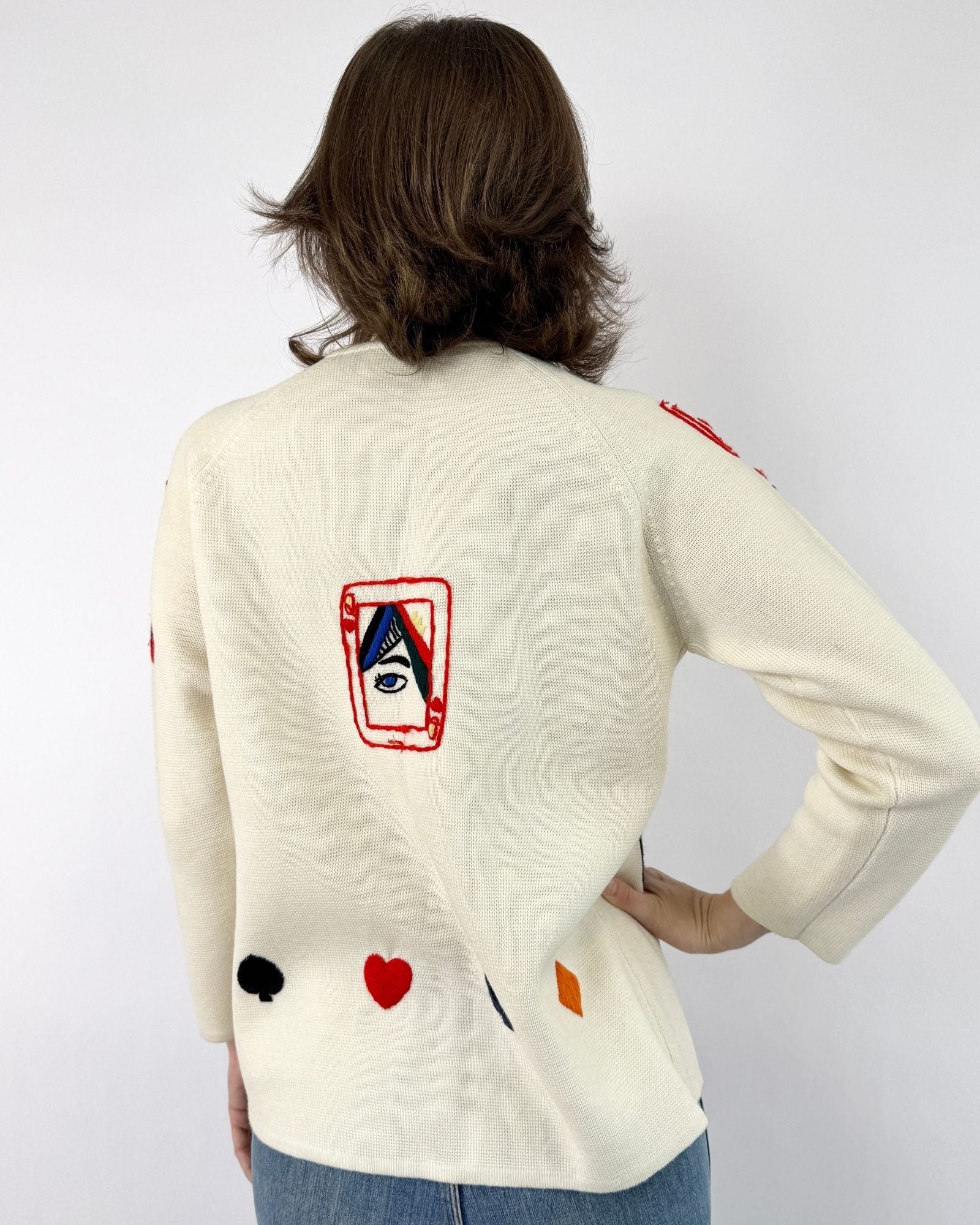 60s Jack of All Trades Embroidered Cardigan