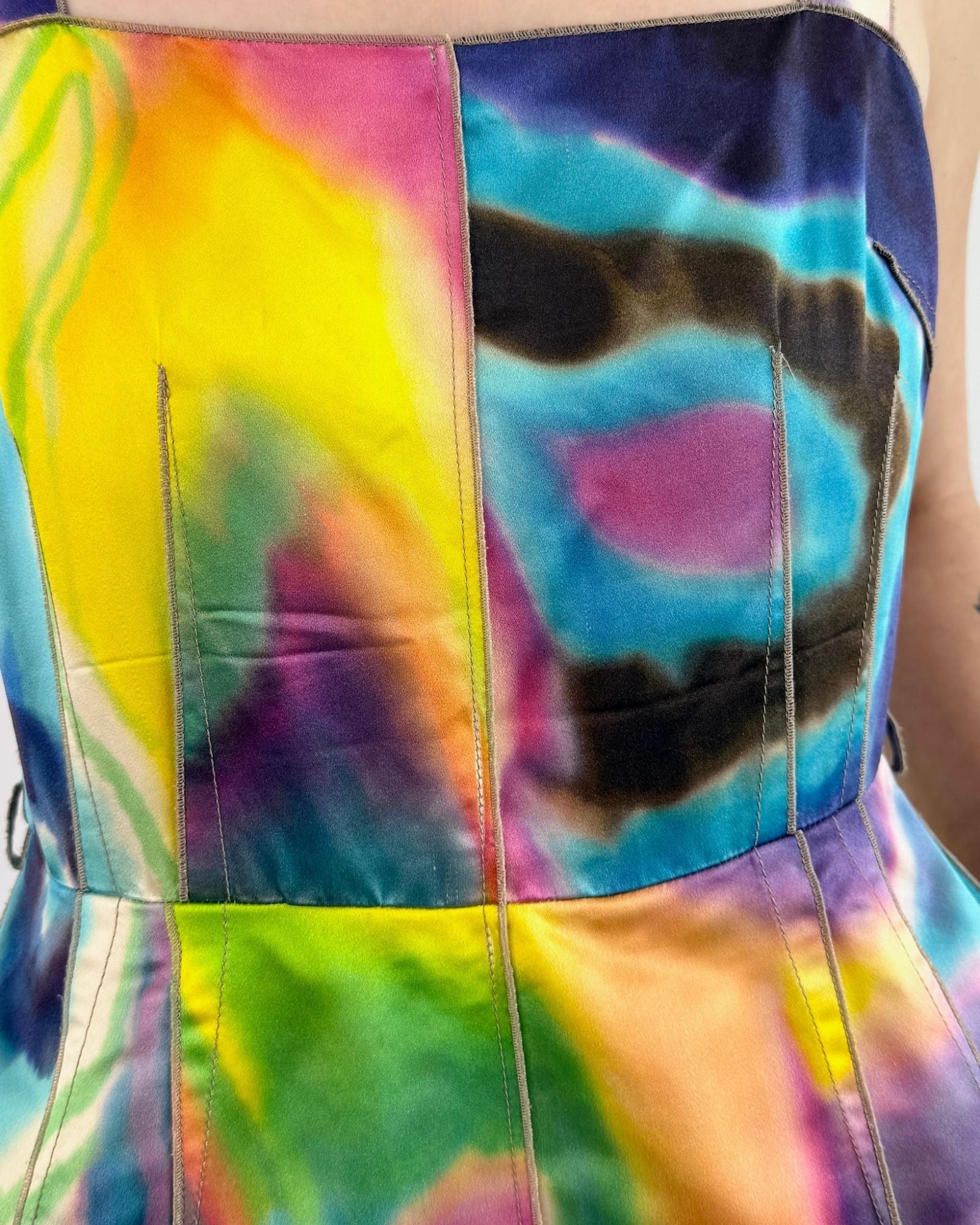 2008 Dolce and Gabbana Watercolor Dress