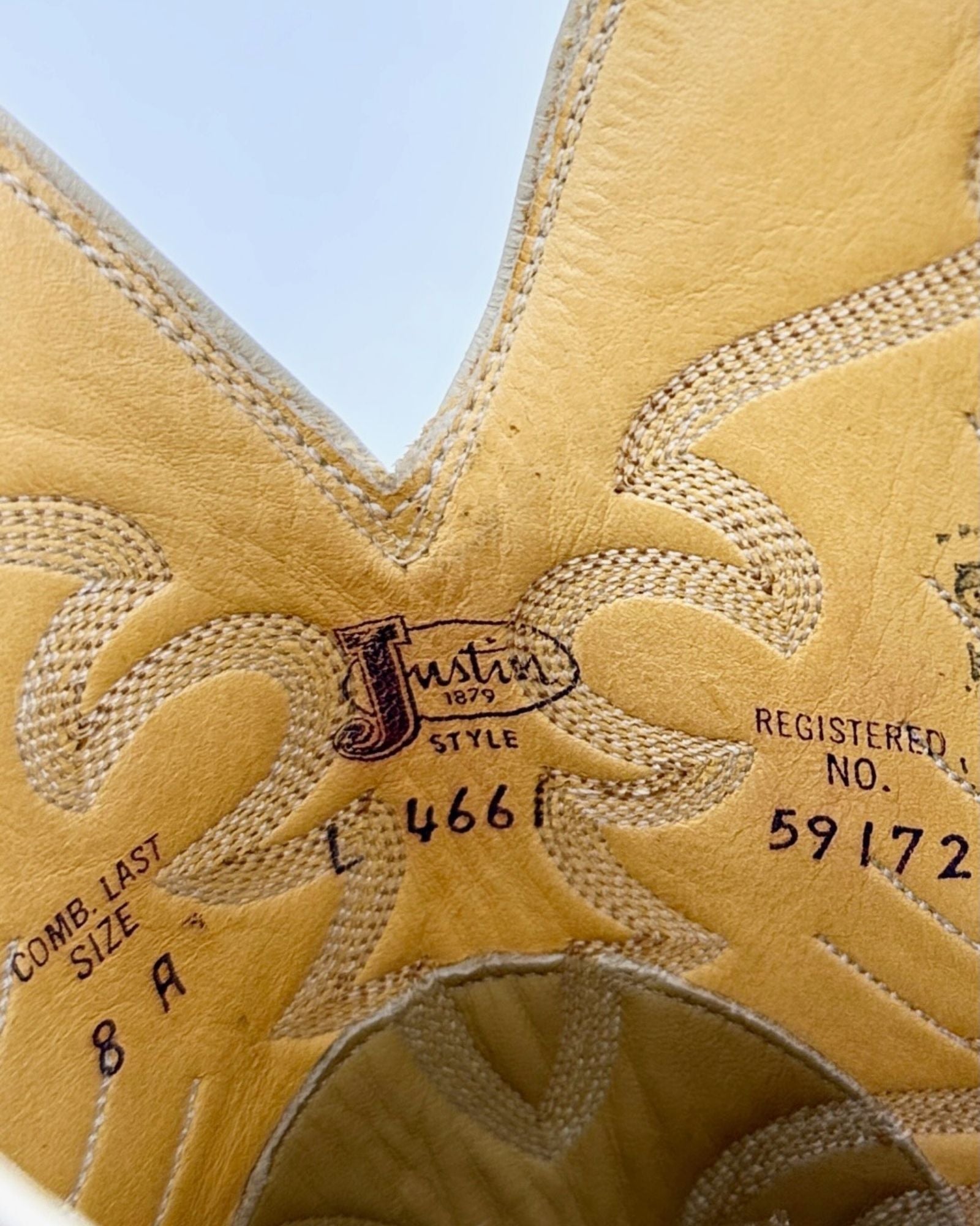 Tan Snakeskin Justin Cowboy Boots