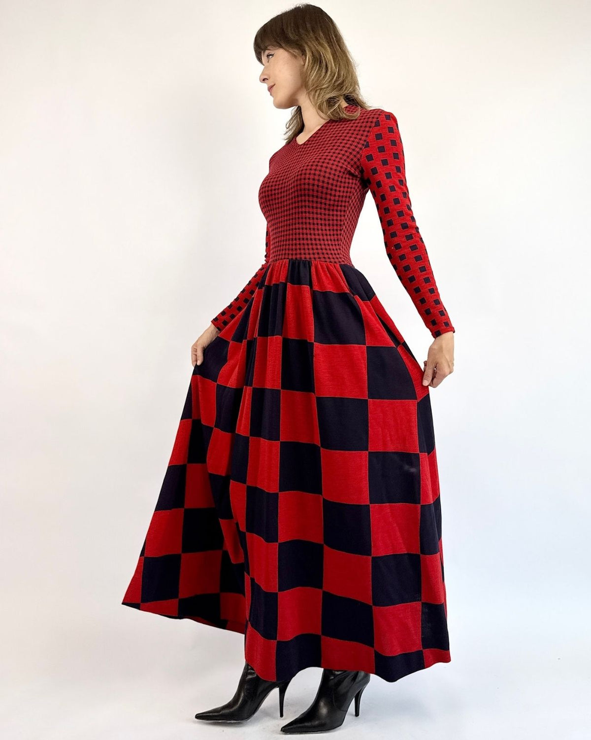 Rudy Gernreich Checkmate Baby Maxi Dress