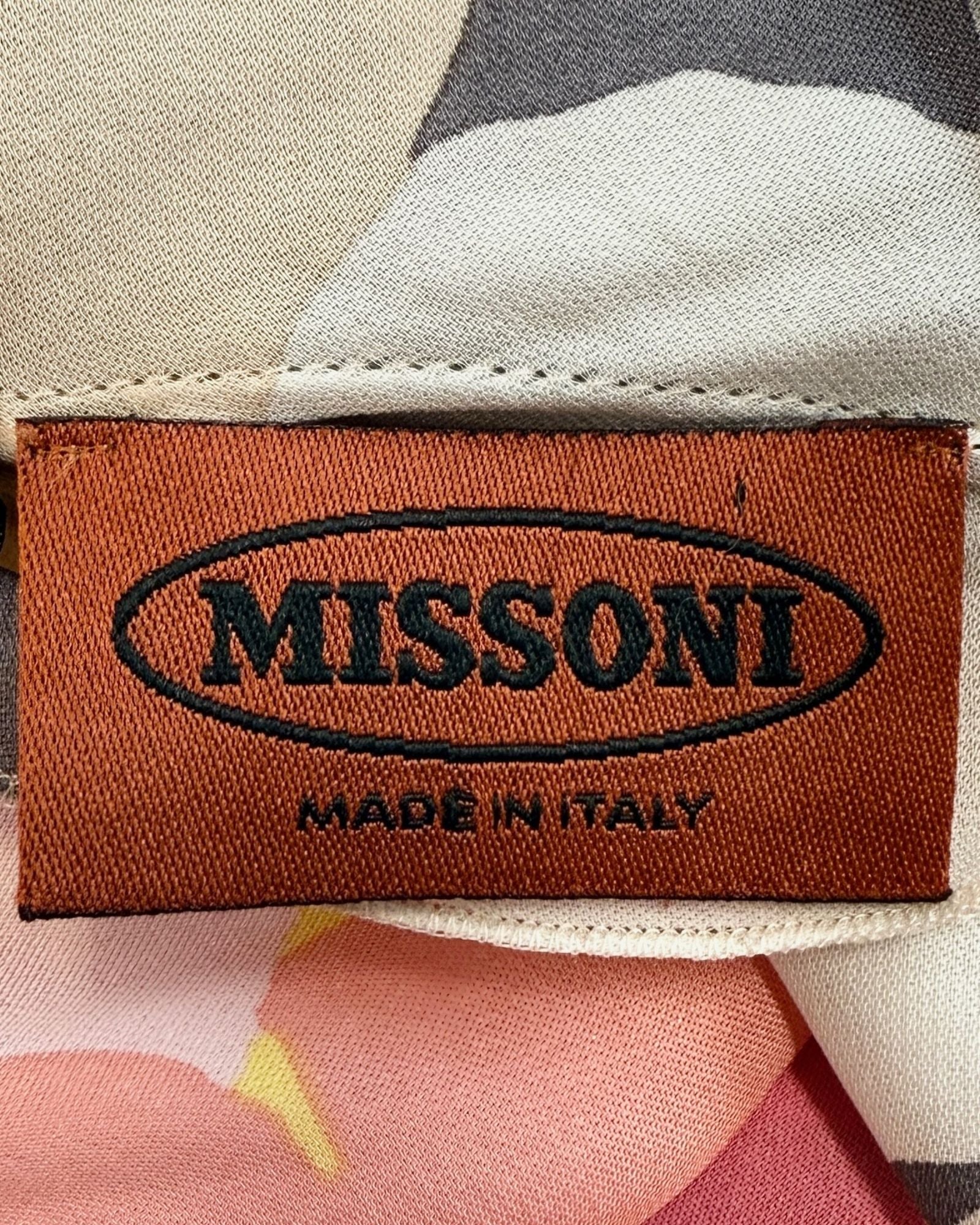 Missoni A Living Canvas Silk Halter Dress