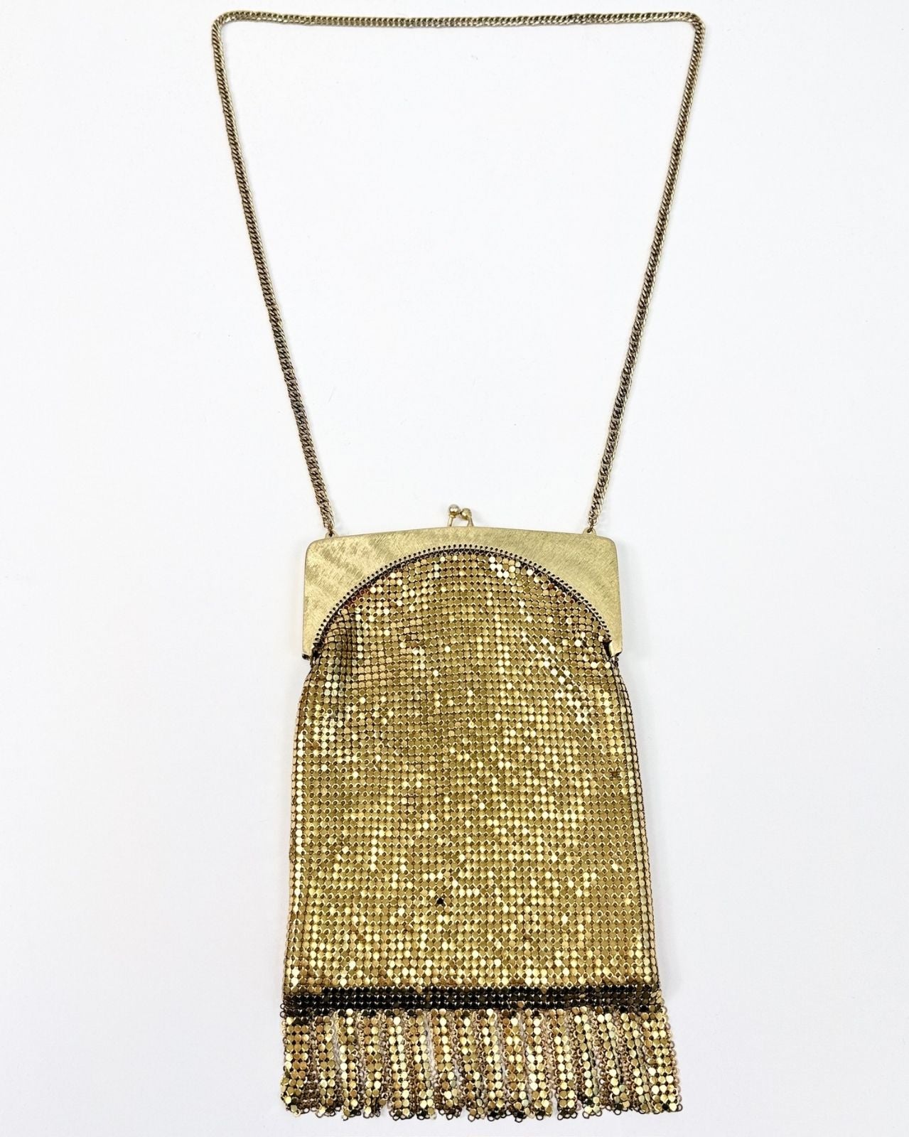 Whiting and Davis Gold Chainmail Bag