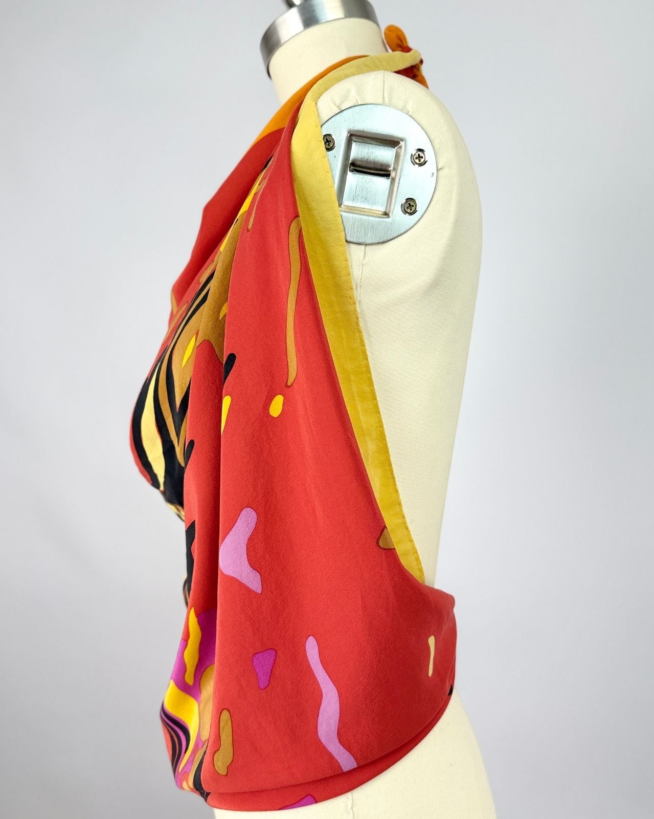 Krizia Butterfly Silk Scarf