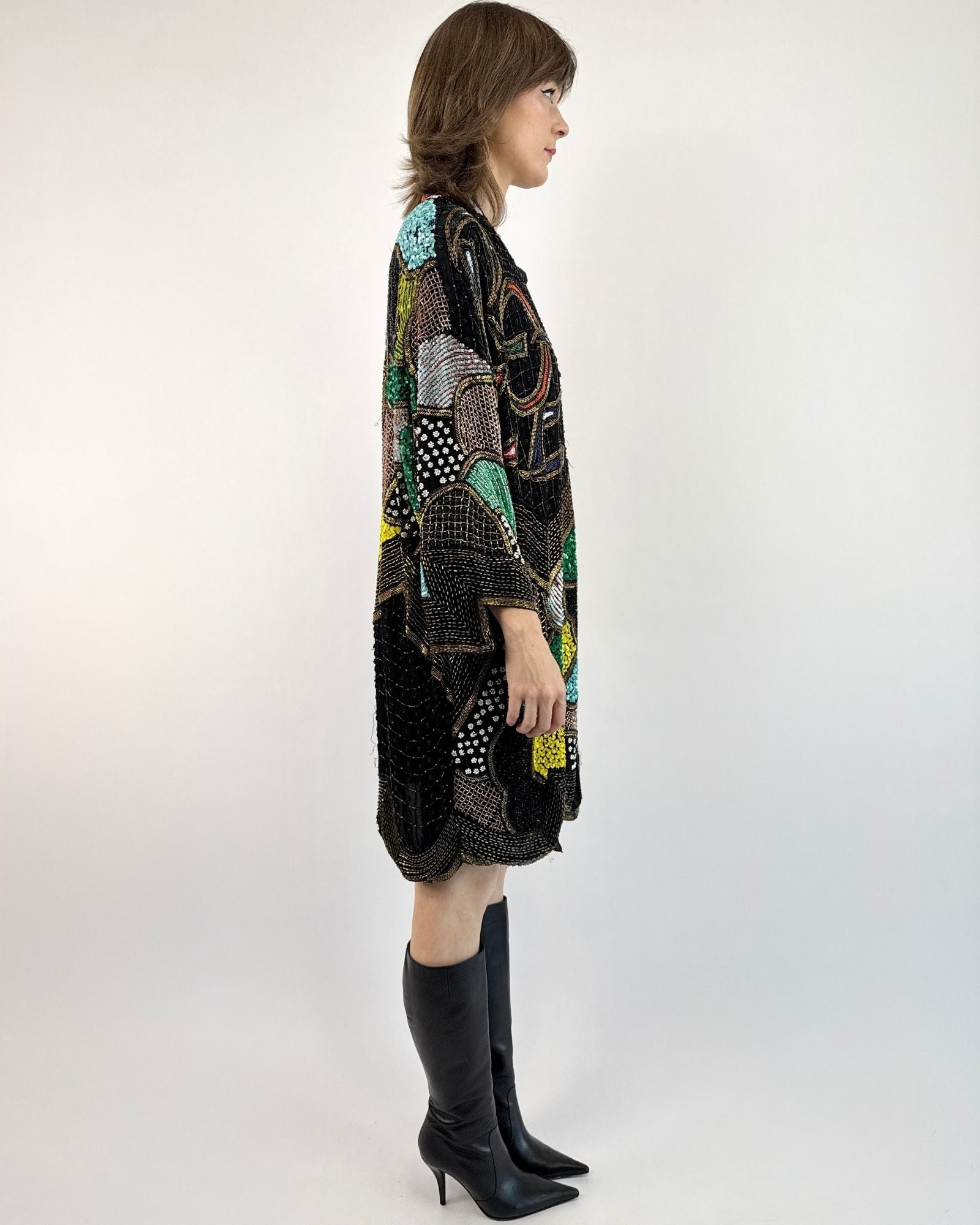 Belle of the Bauble 80s Sequin Cocoon Jacket