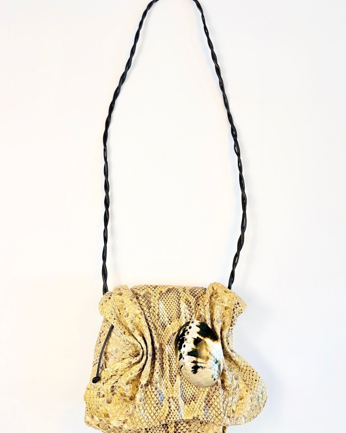 Snakeskin Shell Purse