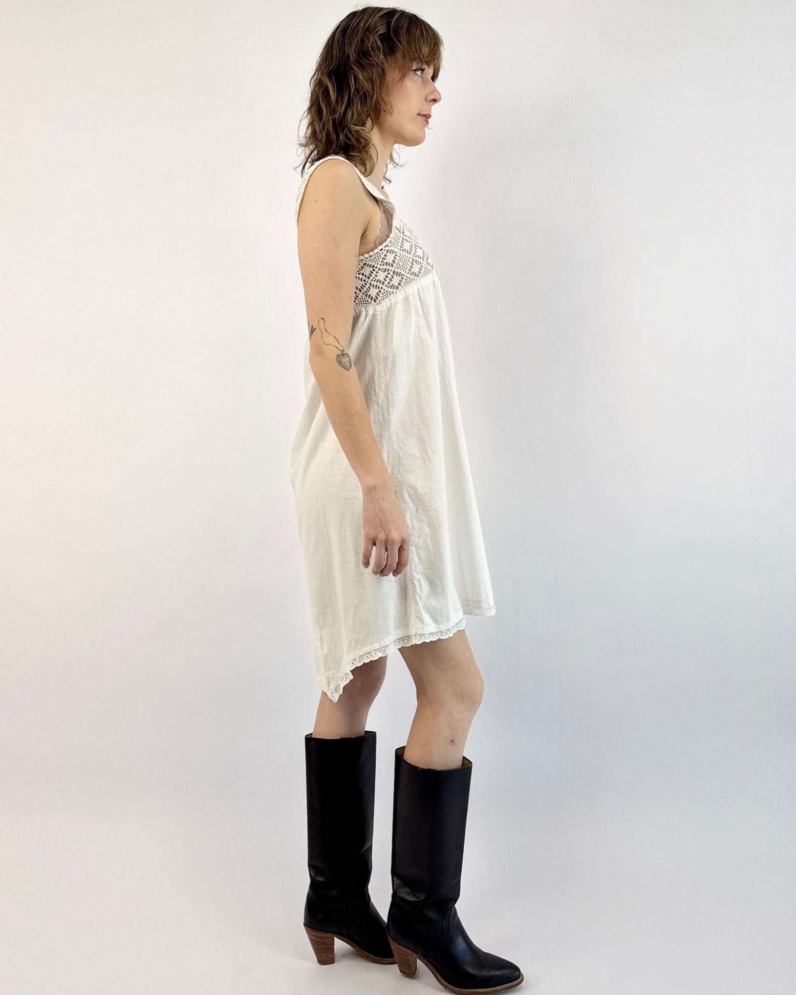 A Spoonful of Sugar White Crochet Nightie