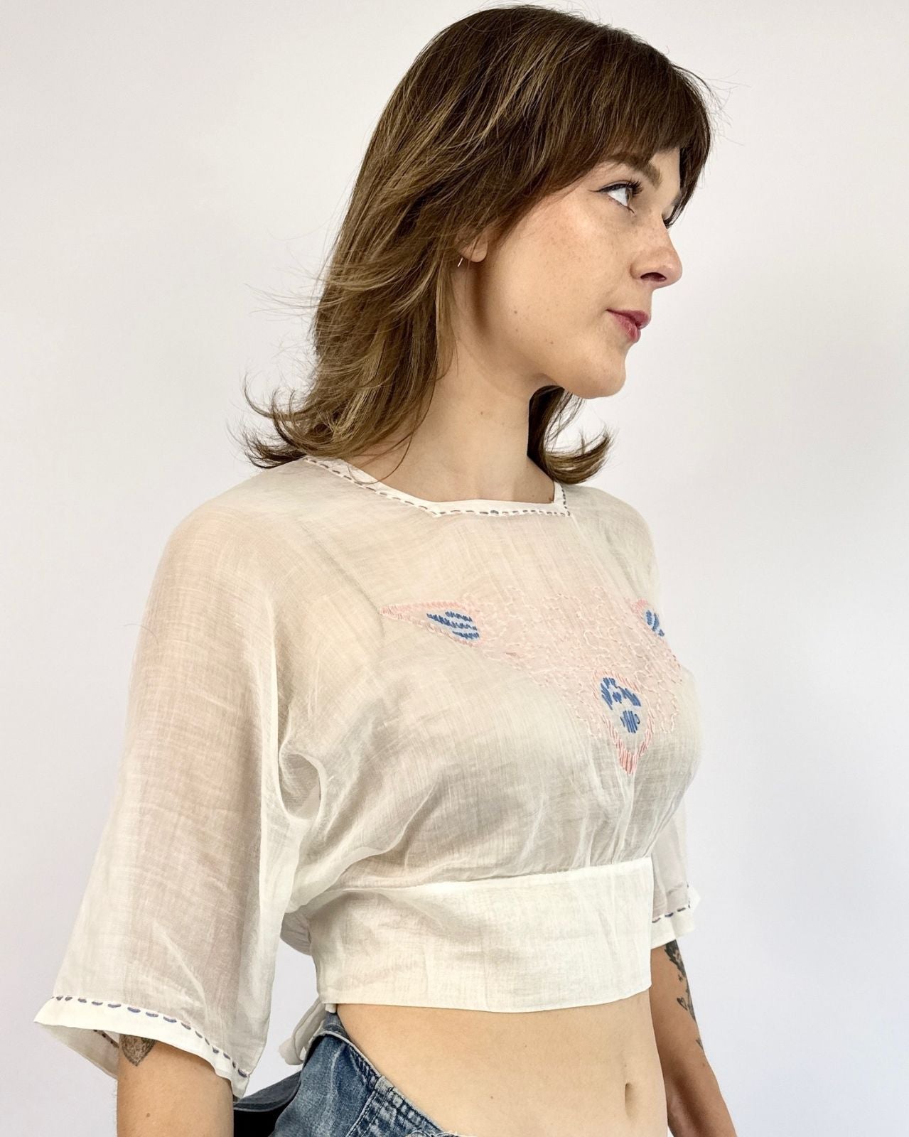 Edwardian Sheer Joy Cotton Lawn Top