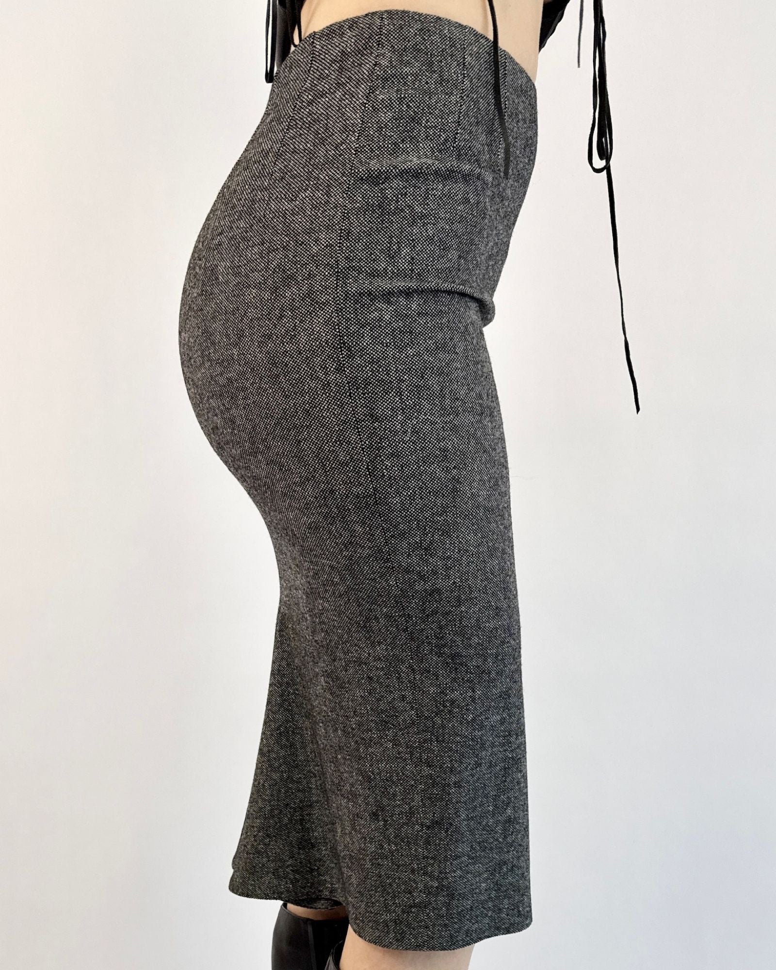 John Galliano Need for Tweed Pencil Skirt