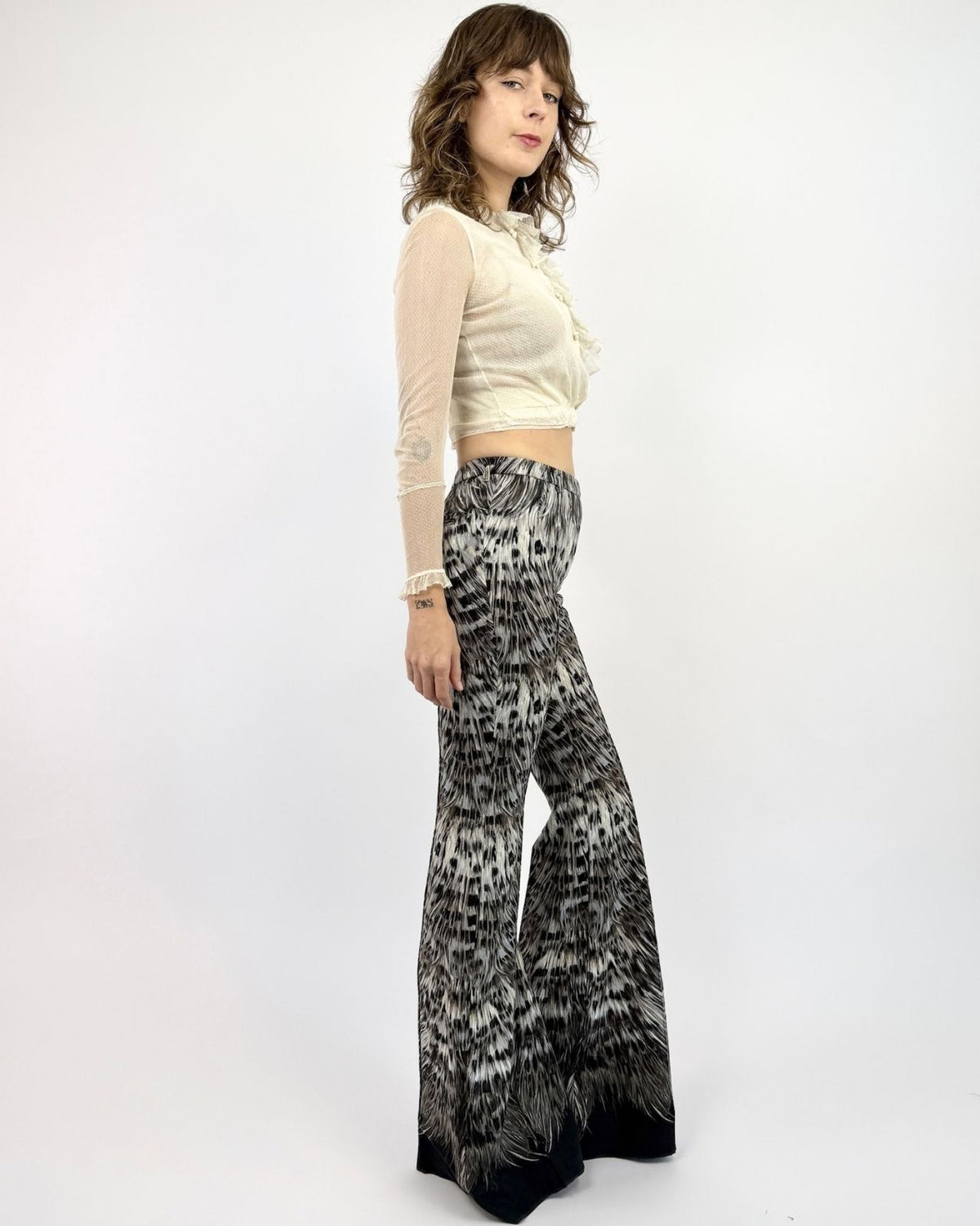 Roberto Cavalli Flock Together Bell Bottoms