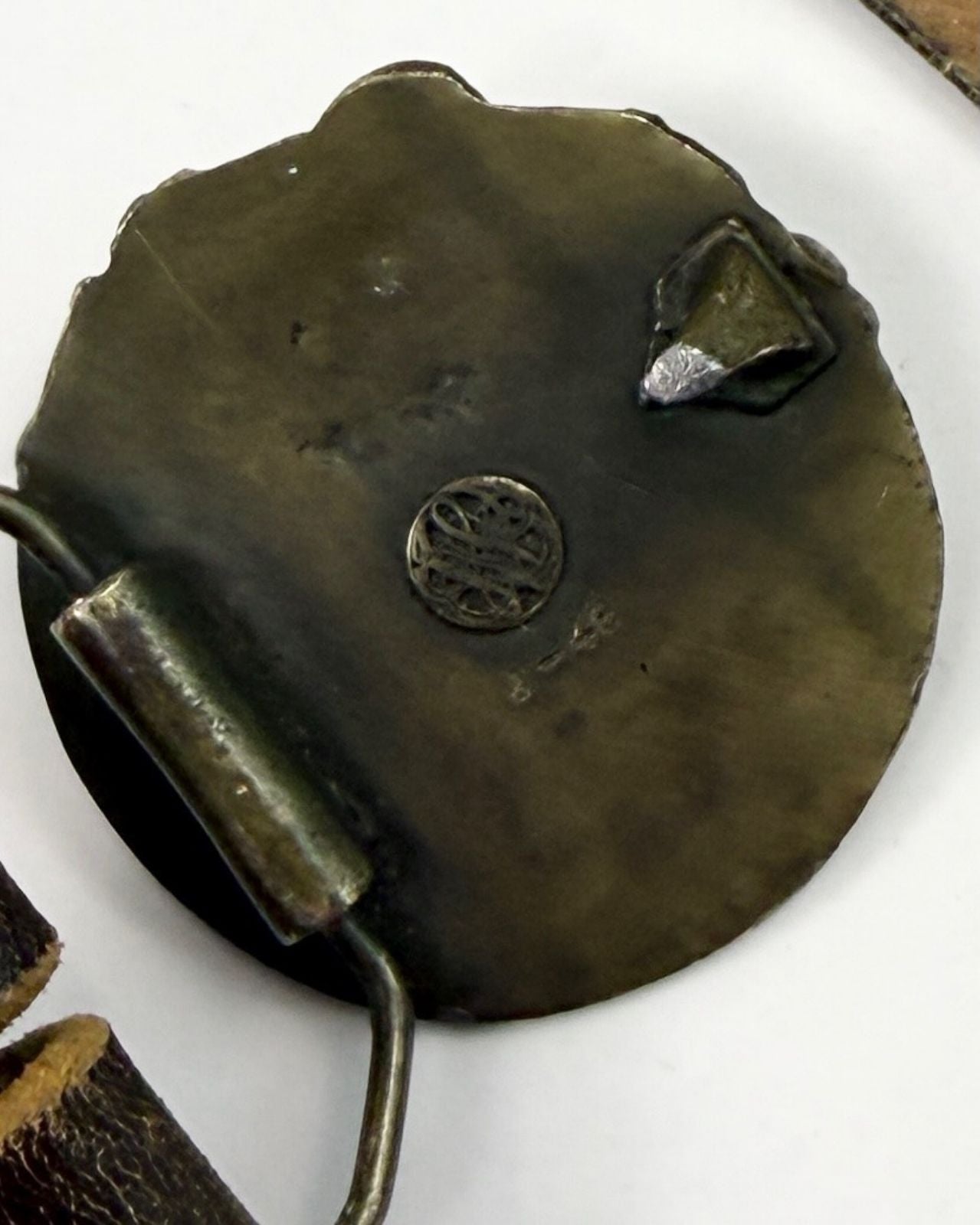 Brass Disc Art Nouveau Lady Belt