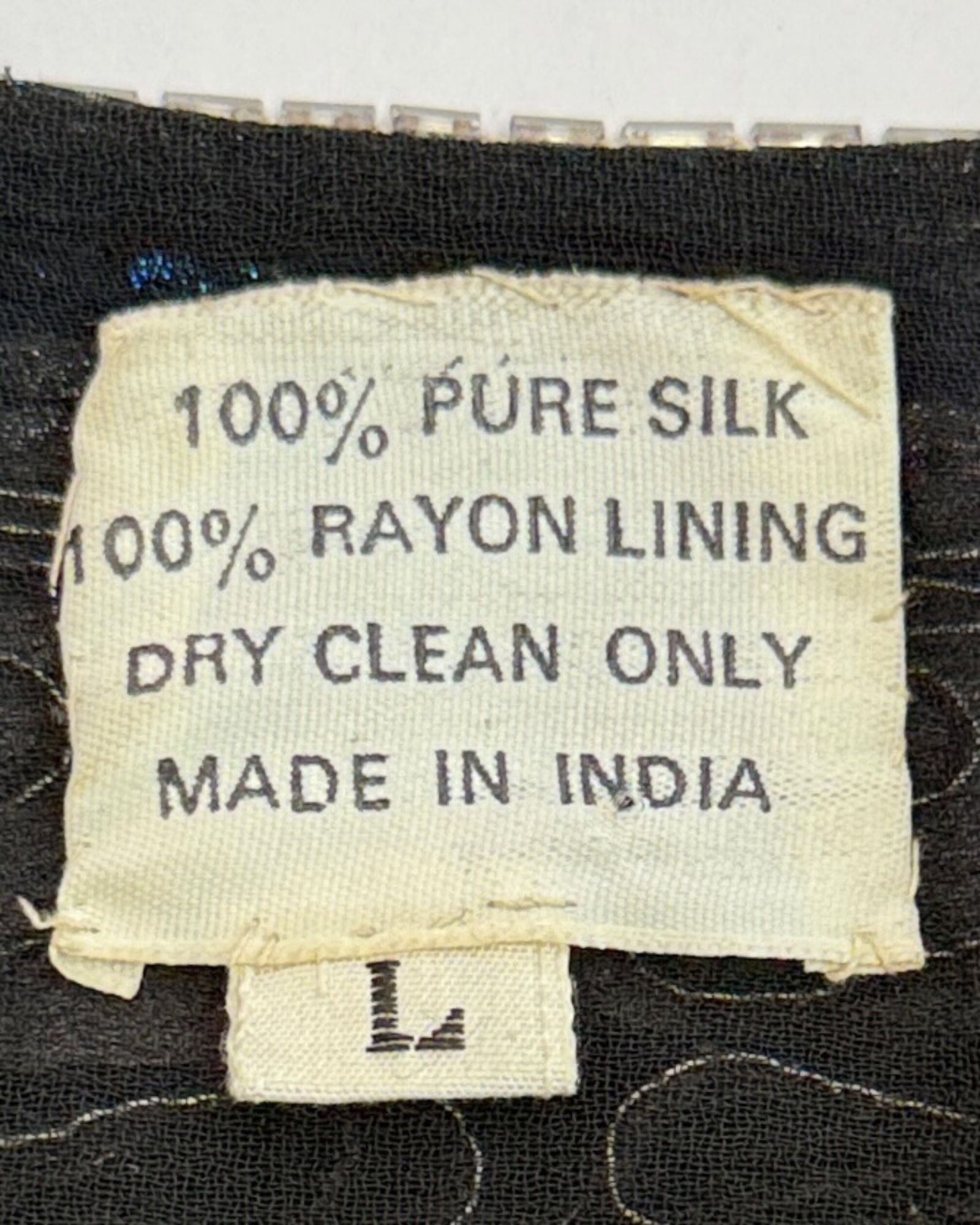 Black Draped Sequin Jacket