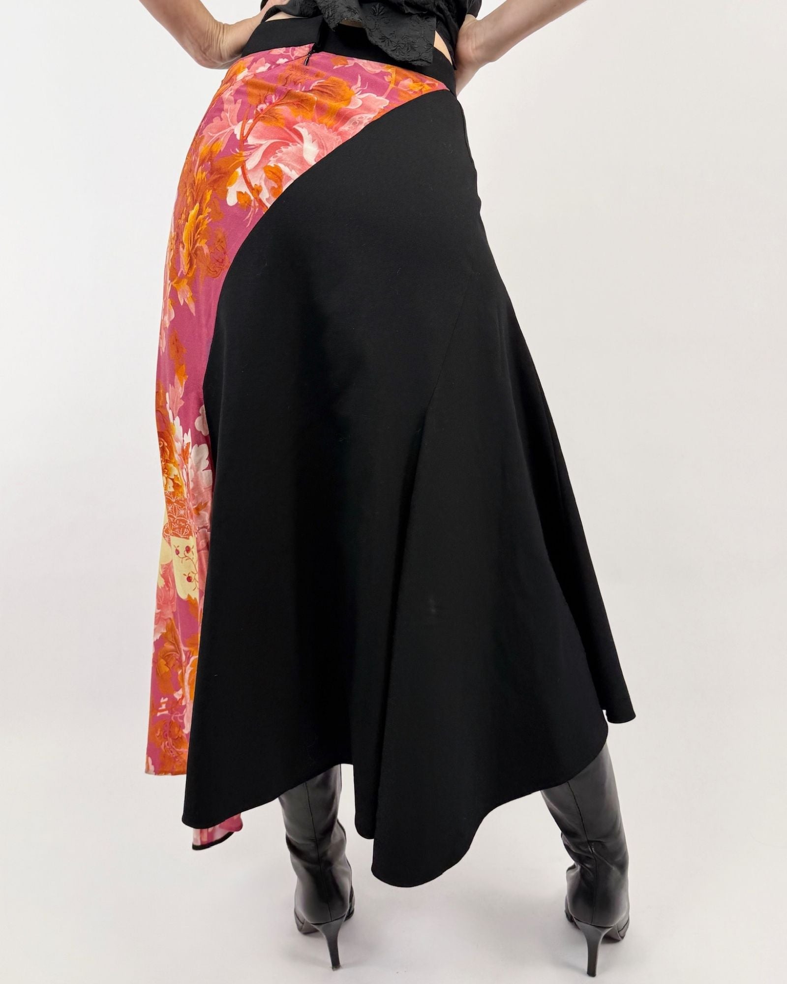 Y's Moody Floral Maxi Skirt