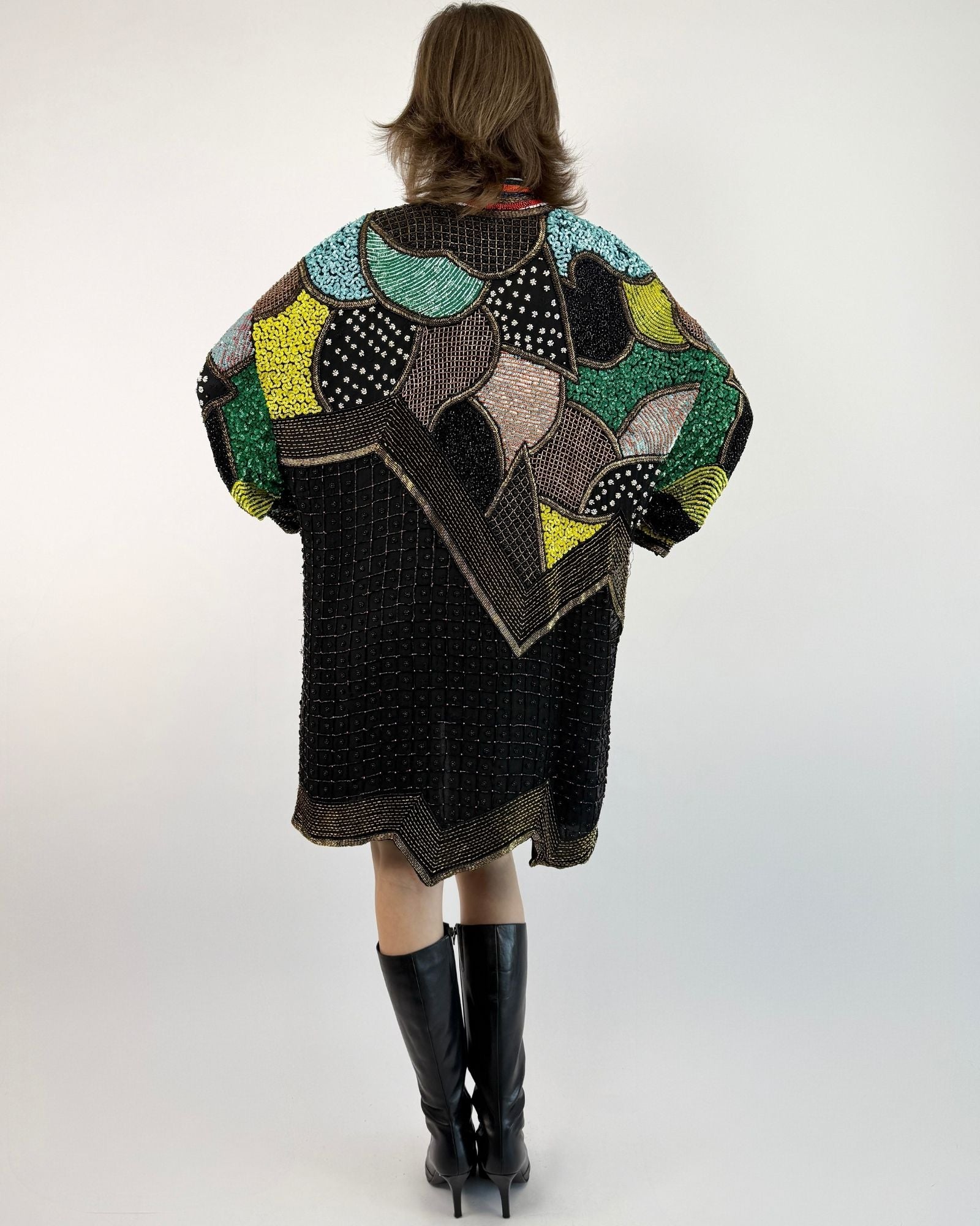 Belle of the Bauble 80s Sequin Cocoon Jacket