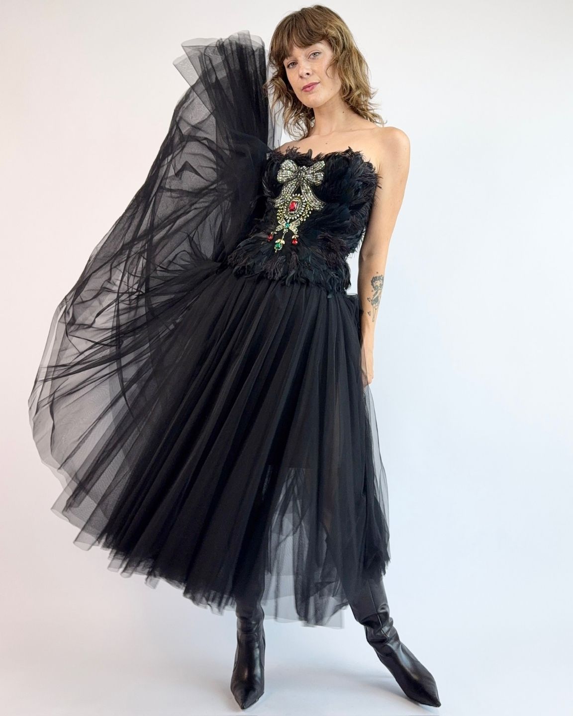Dolce + Gabbana Misty Lakes Tulle Skirt