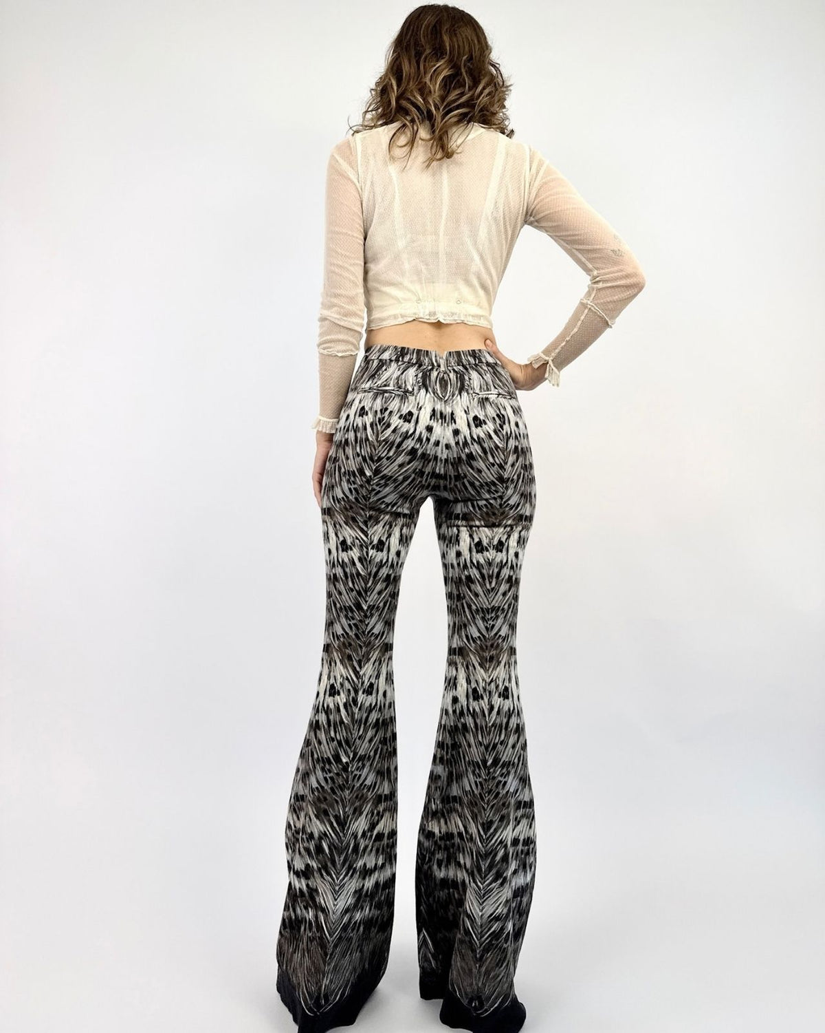 Roberto Cavalli Flock Together Bell Bottoms