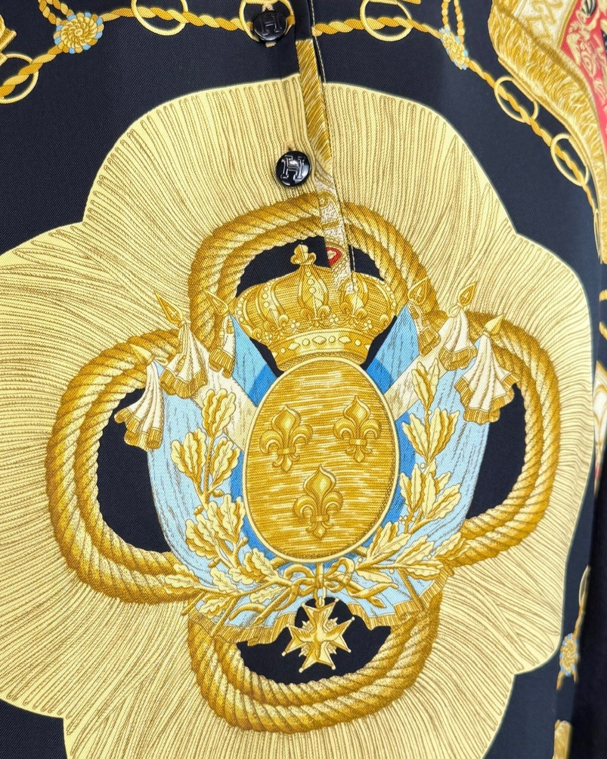 Hermès Silk Scarf Top