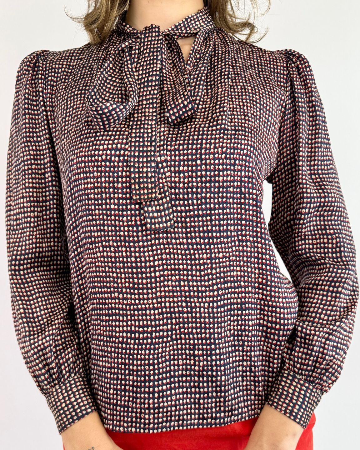 Yves Saint Laurent Primary Feelings Bow Blouse