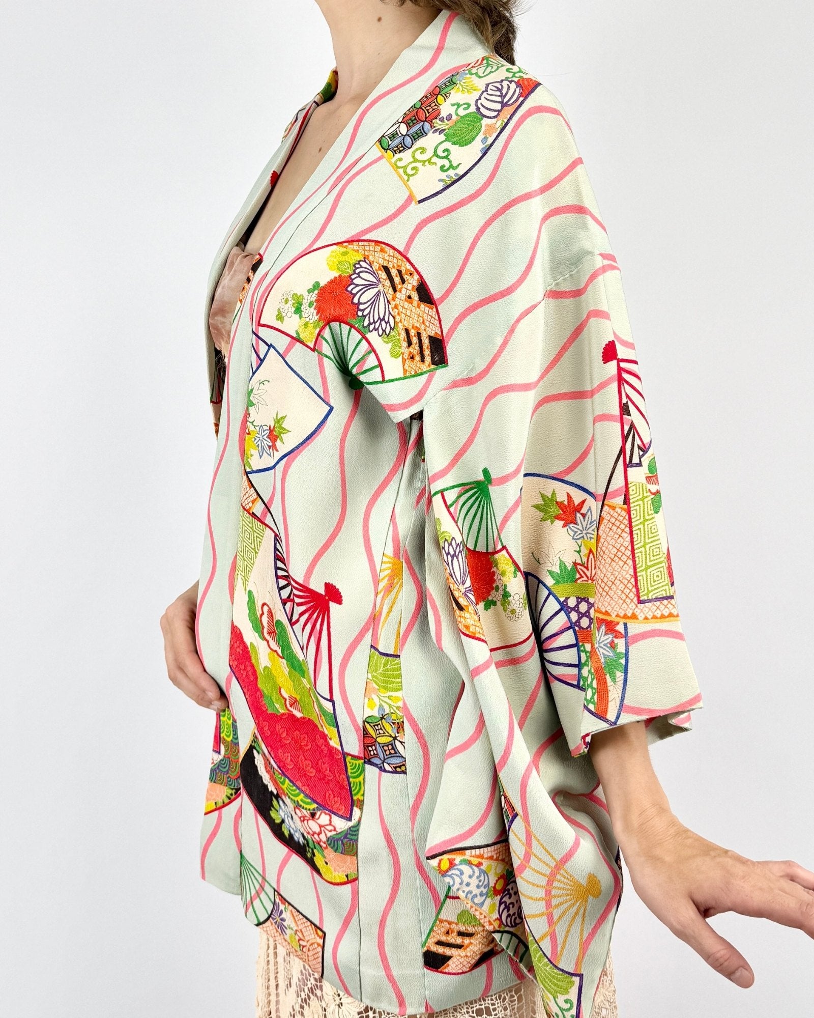 Fan of Yours Silk Kimono