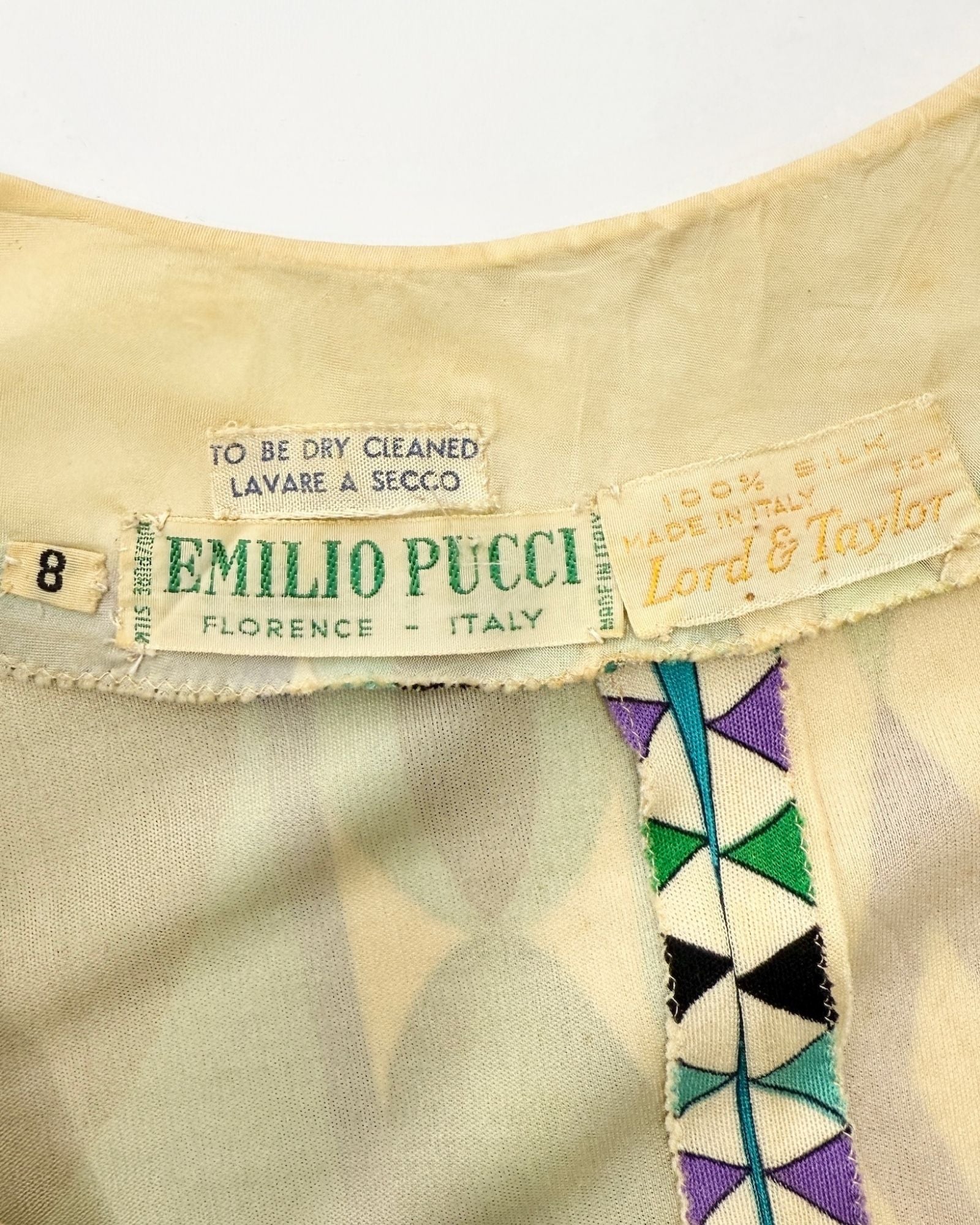 Emilio Pucci 60s Teal Mini Dress