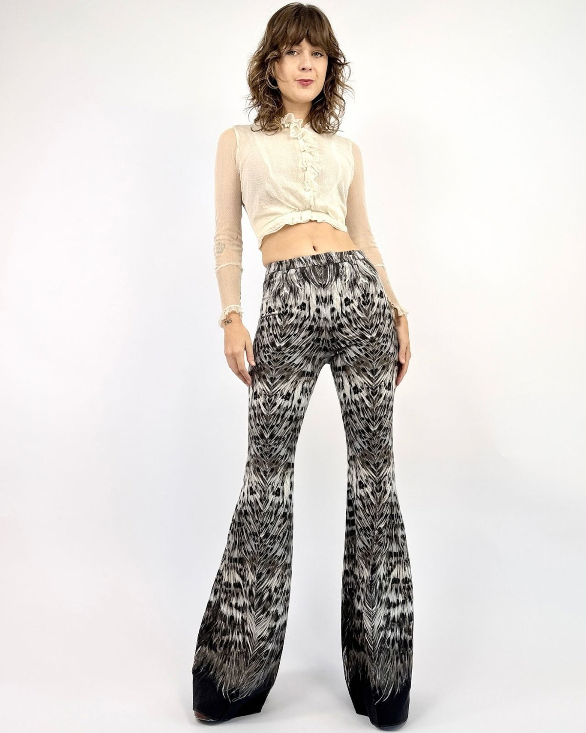 Roberto Cavalli Flock Together Bell Bottoms