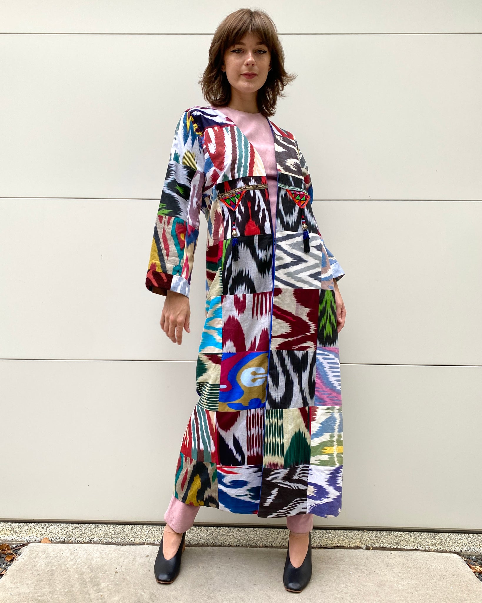 Rainbow Mountain Ikat Coat