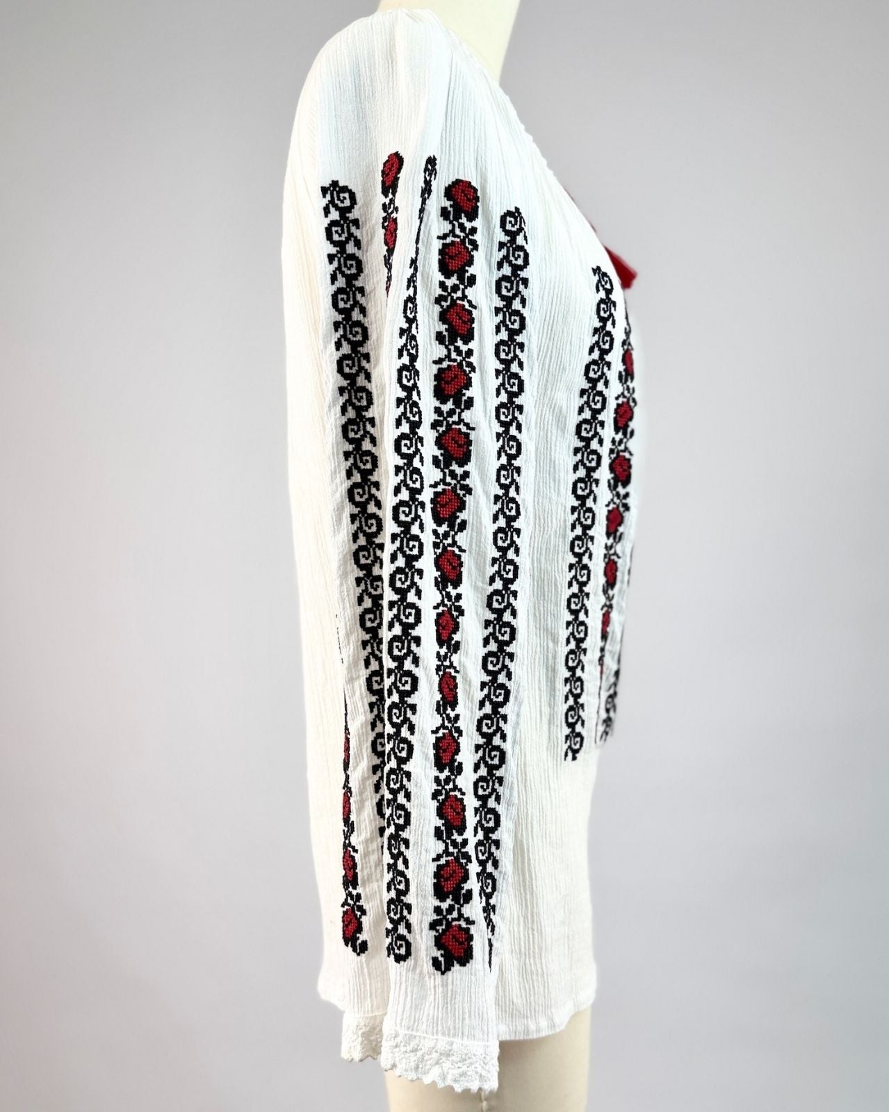 Cross Stitch Embroidered Blouse