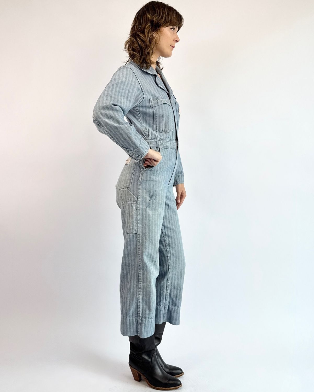 Too Hot To Dot Workwear Jumpsuit