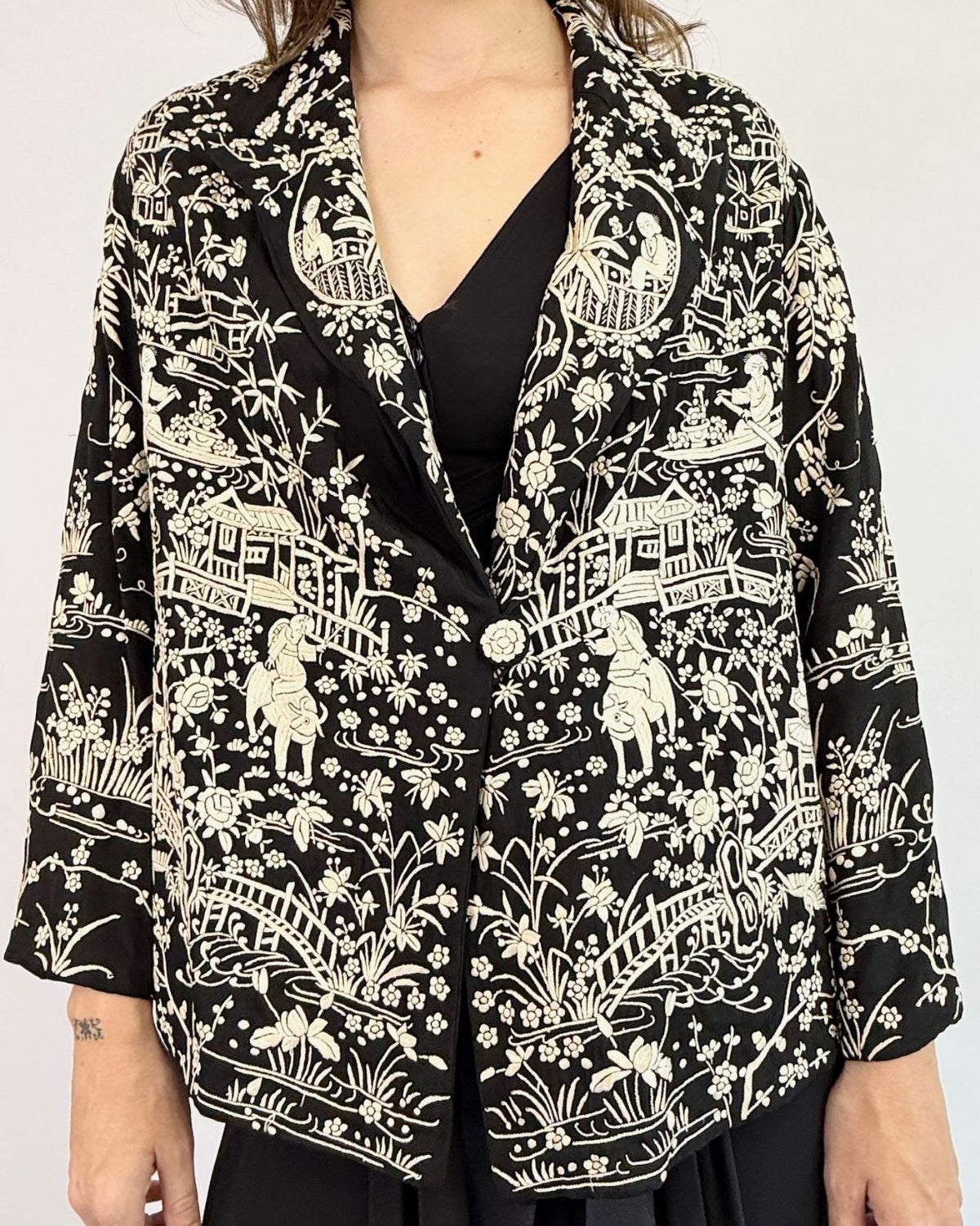 1920s Sensational Stories Embroidered Jacket