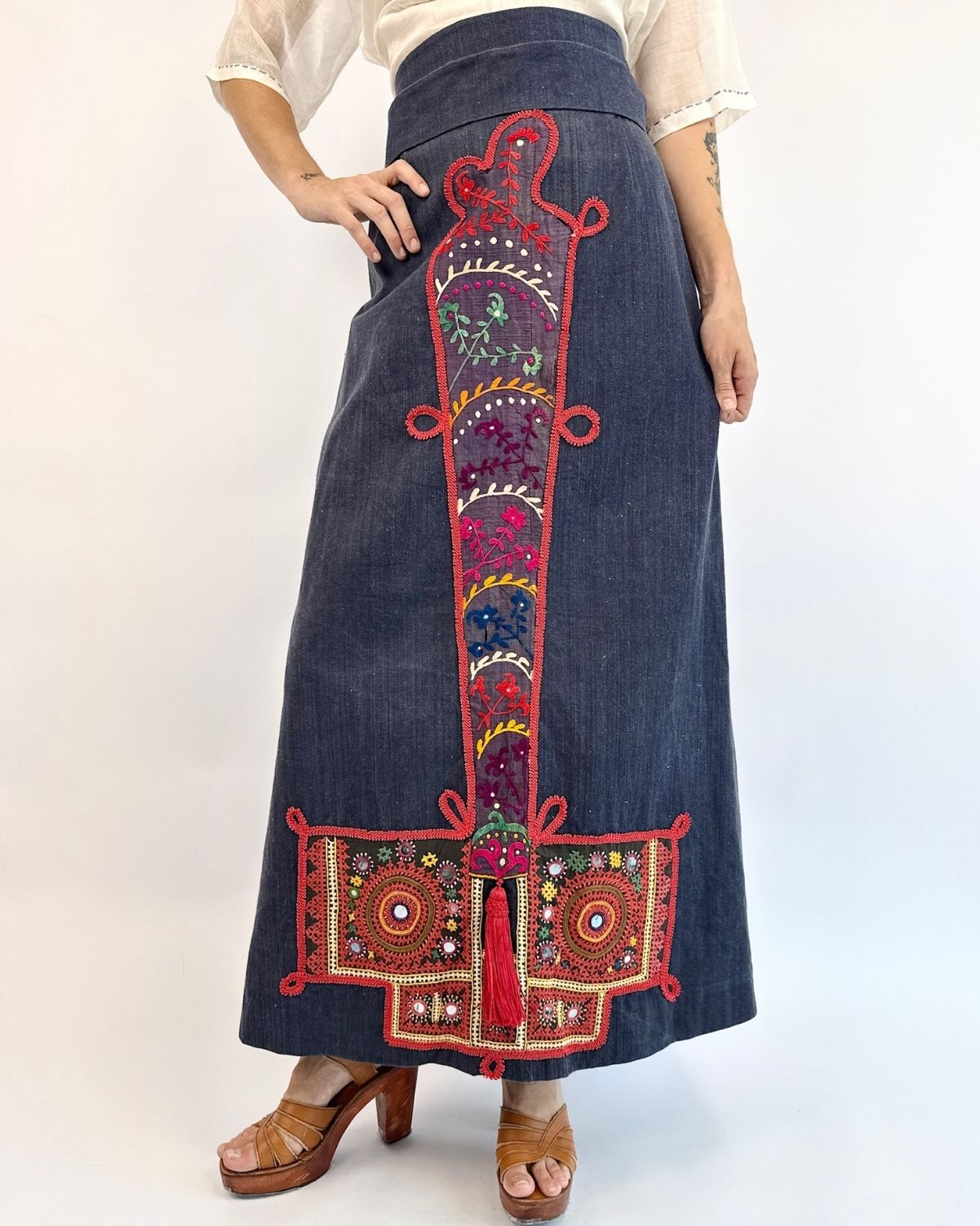 Treasure To Find Embellished Maxi Skirt