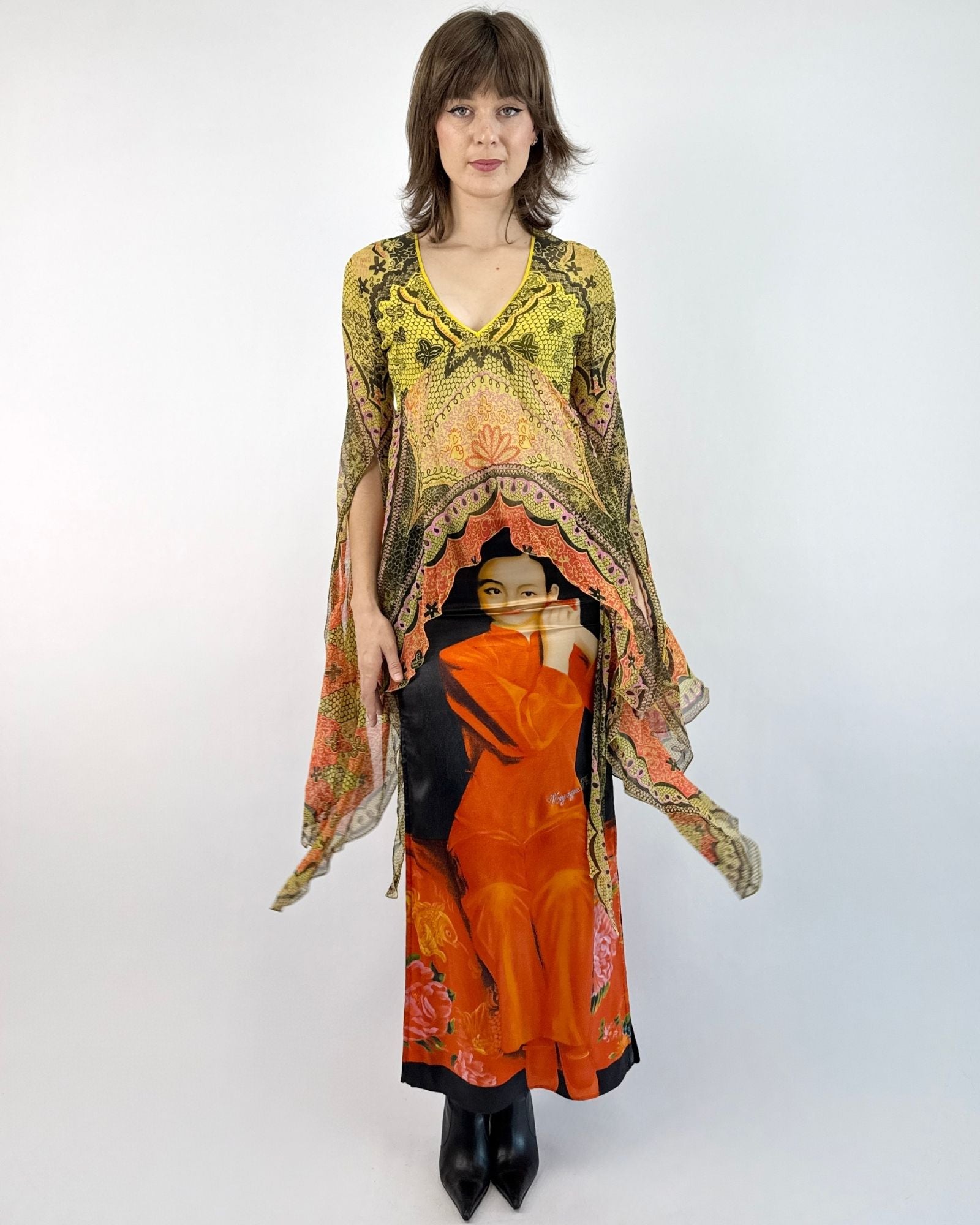 Zandra Rhodes Flutter Chiffon Tunic