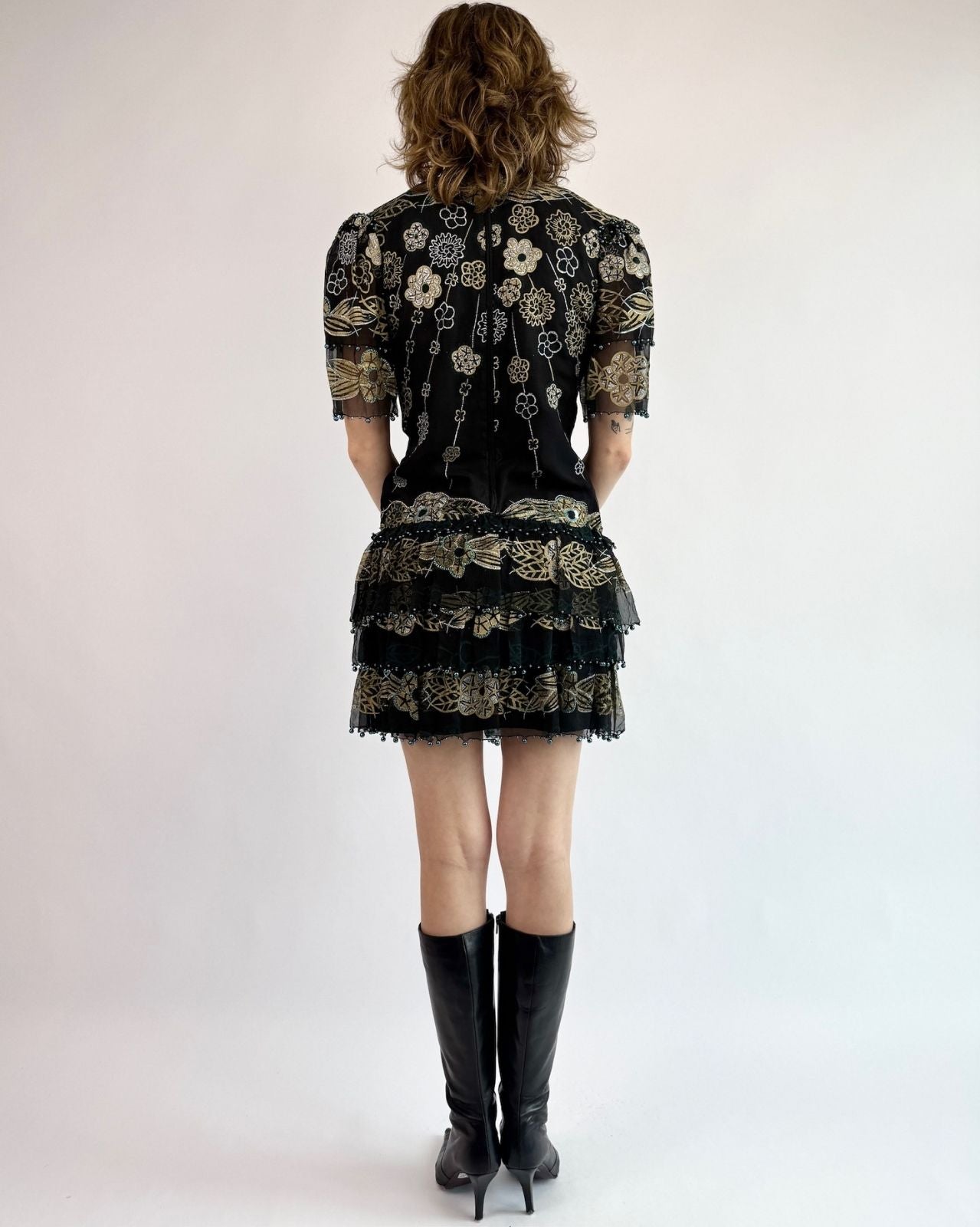 Zandra Rhodes All That Glitters Chiffon Dress