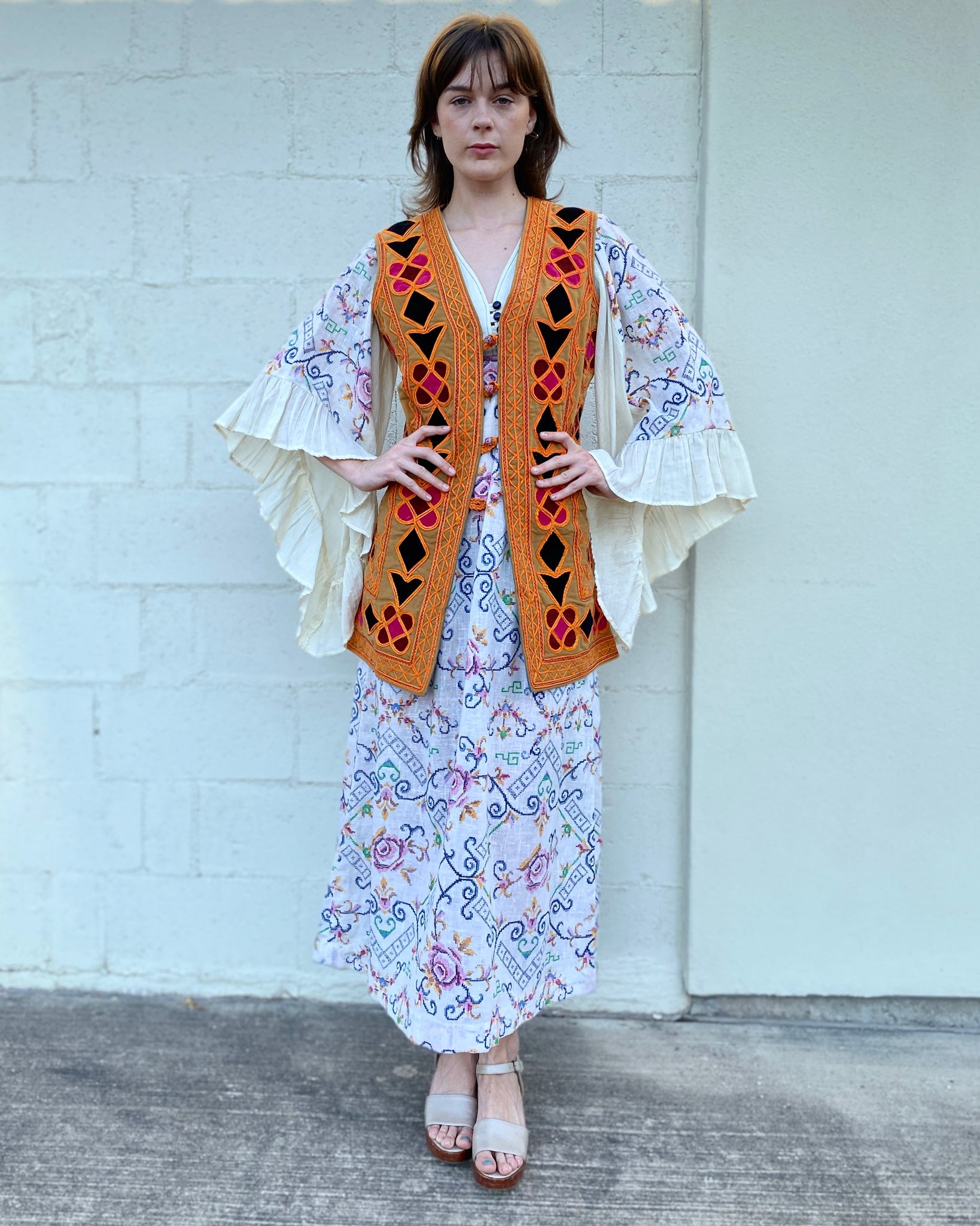 You're Welcome To My Heart 60's Colorful Moroccan Vest