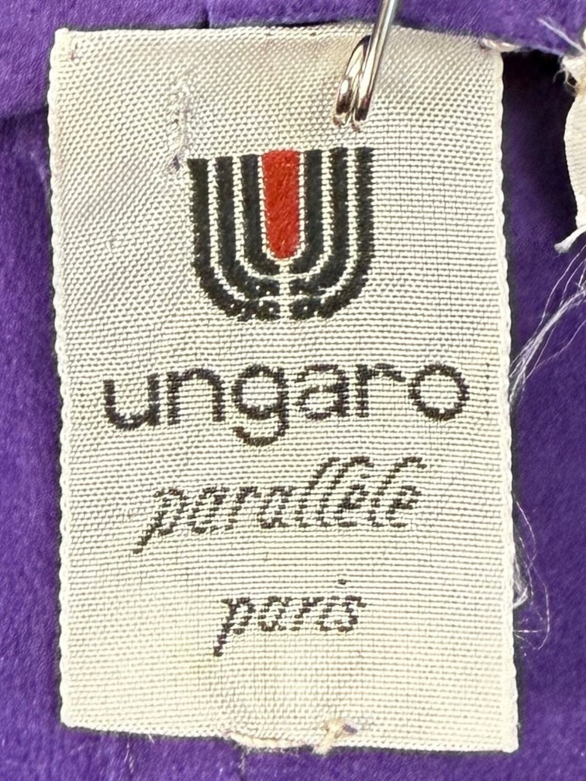 Pleats of Purple Suede Ungaro Jacket