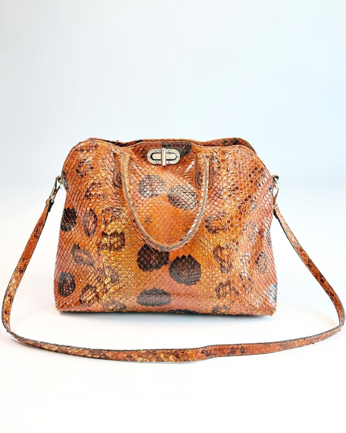 Citrine Snakeskin Bag