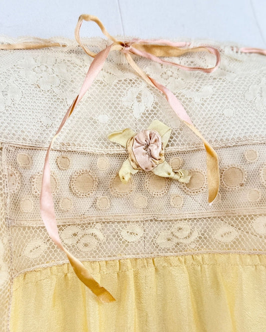 1920s Gold Lace Top