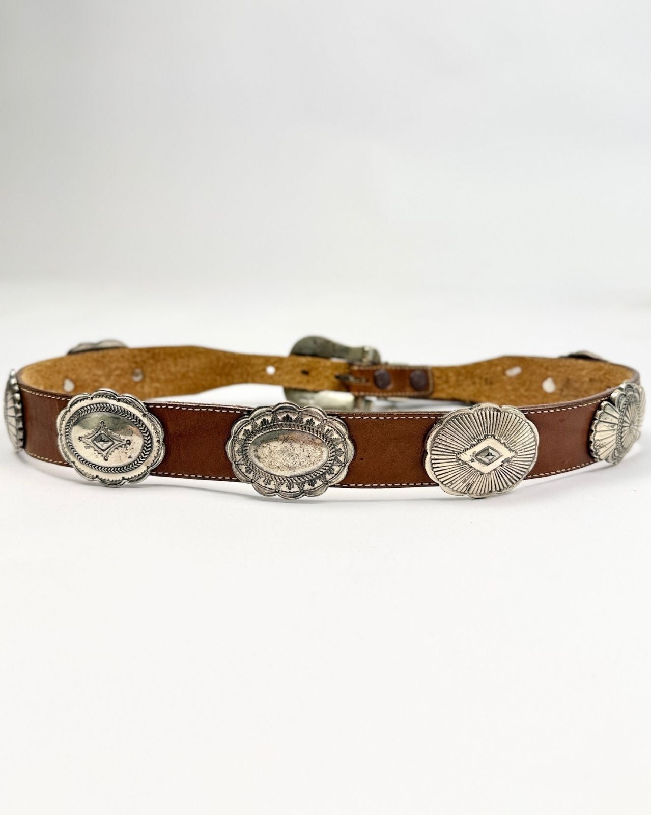 Medium Brown Concho Belt