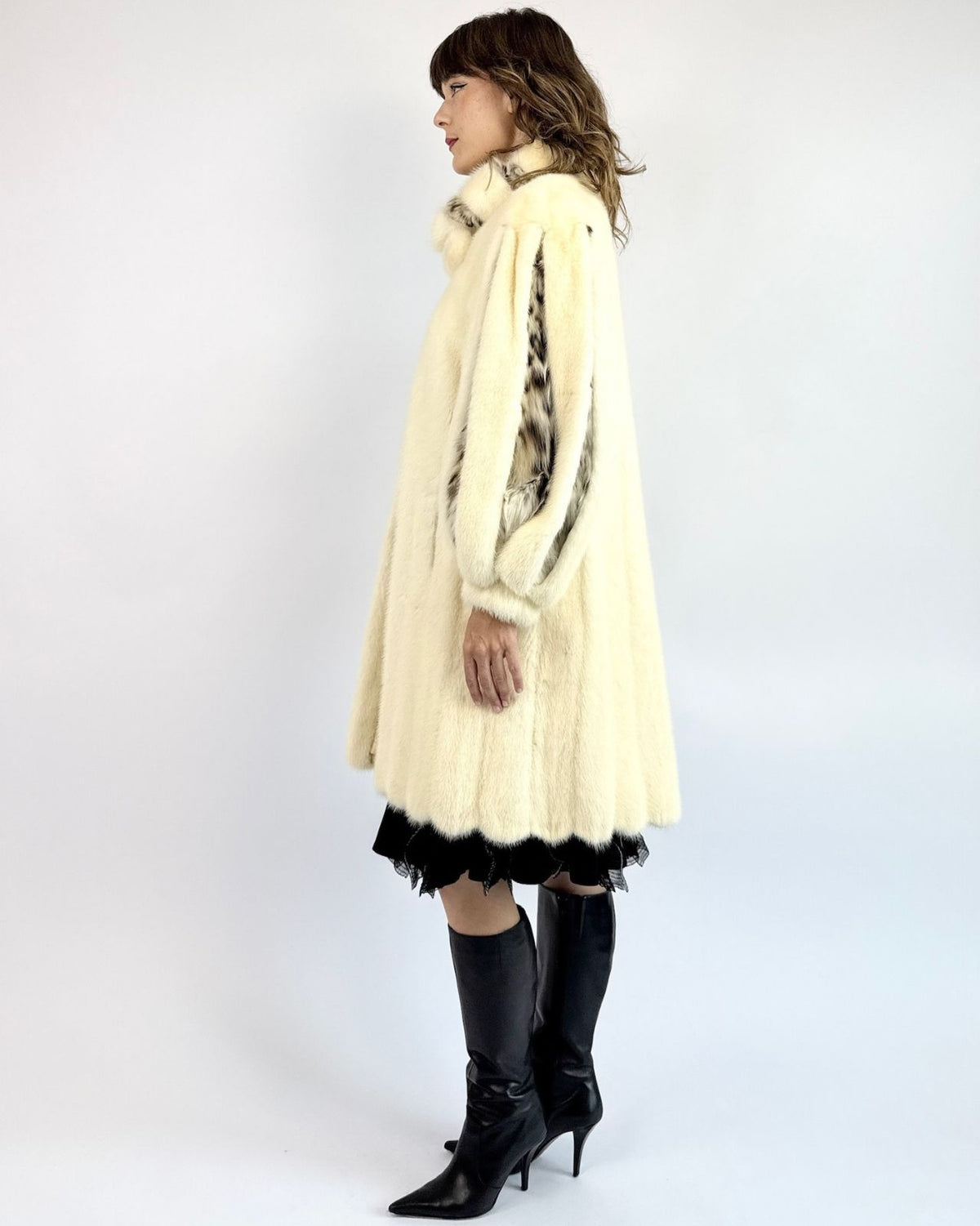 On The Prowl Mink and Lynx White Coat