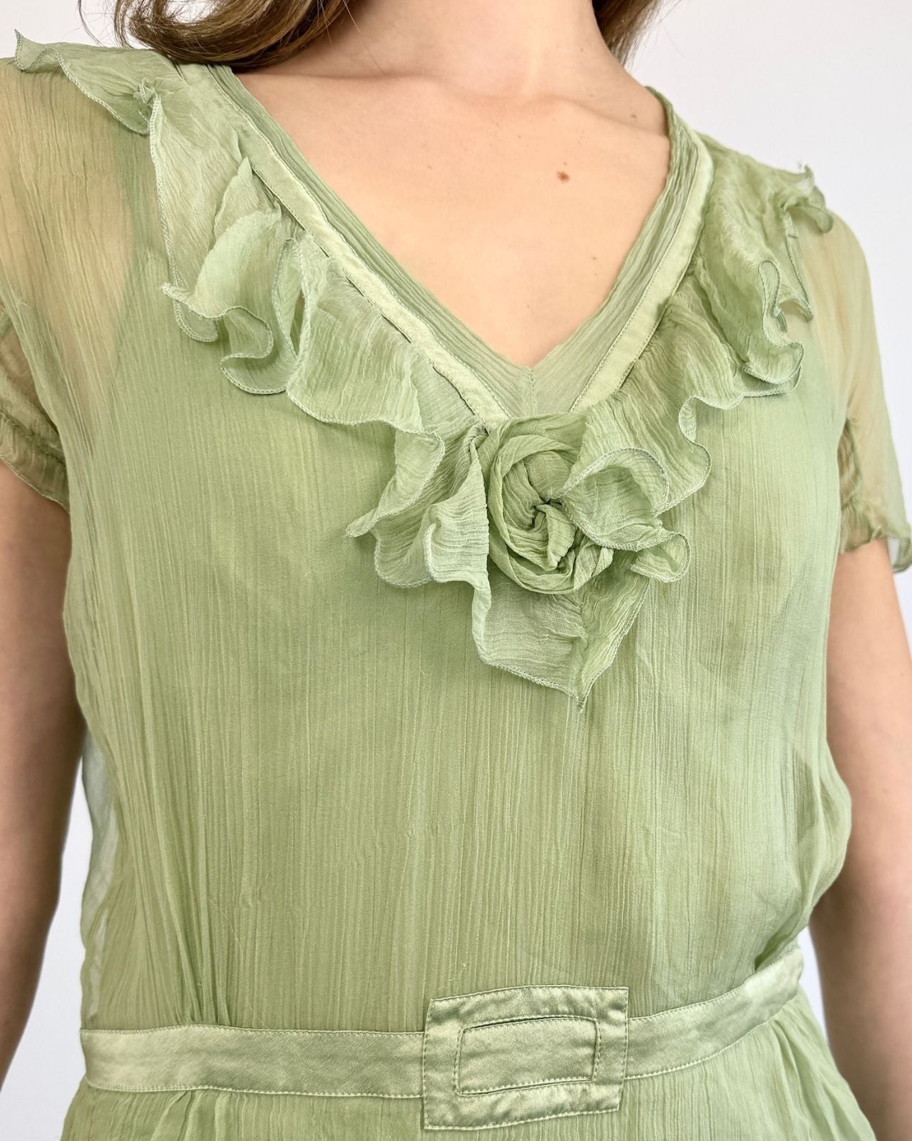 Moschino Mint To Be Chiffon Dress