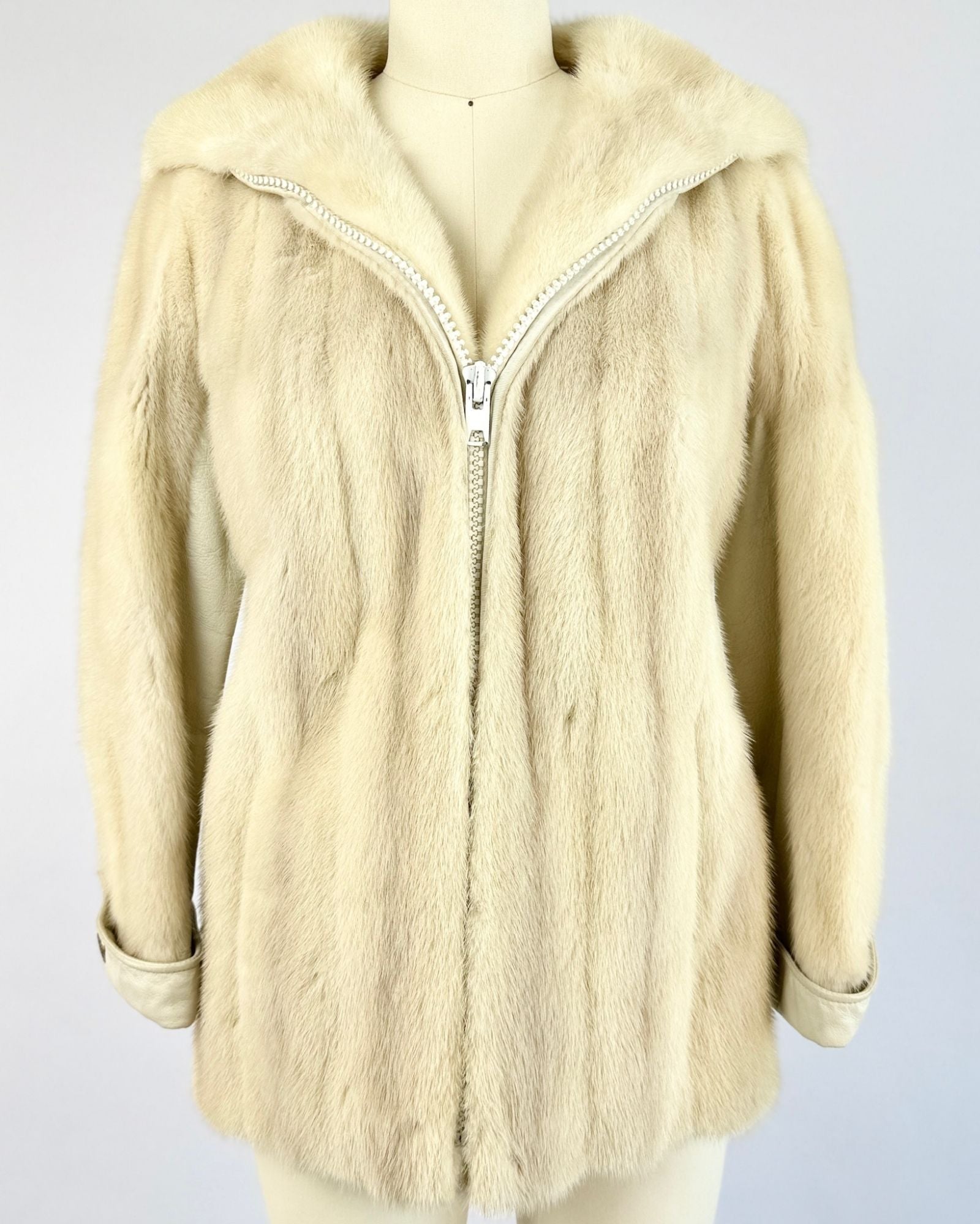 Cream Neiman Marcus Mink Coat