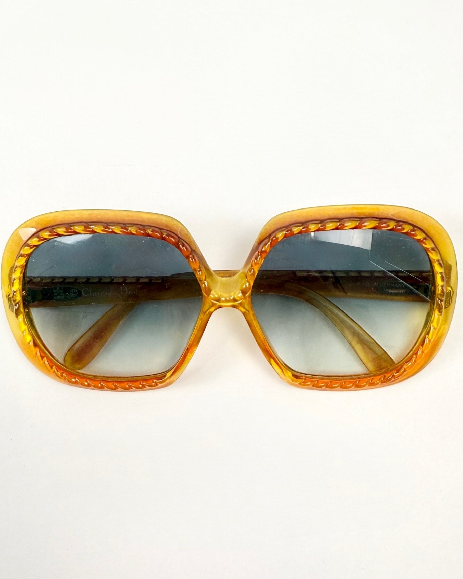 Christian Dior Yellow Twist Sunglasses