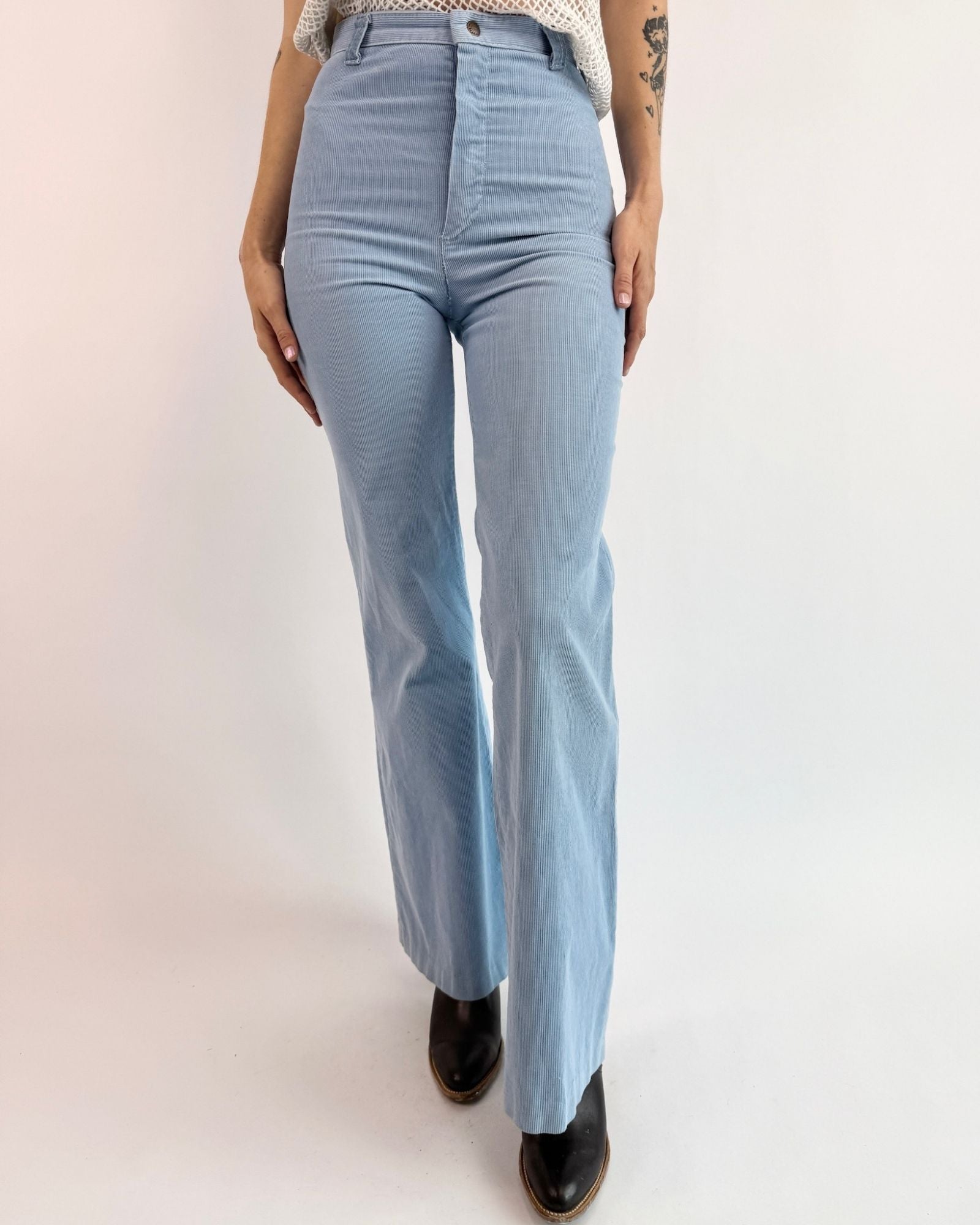 Ditto Pastel Plains Blue Corduroy Bells