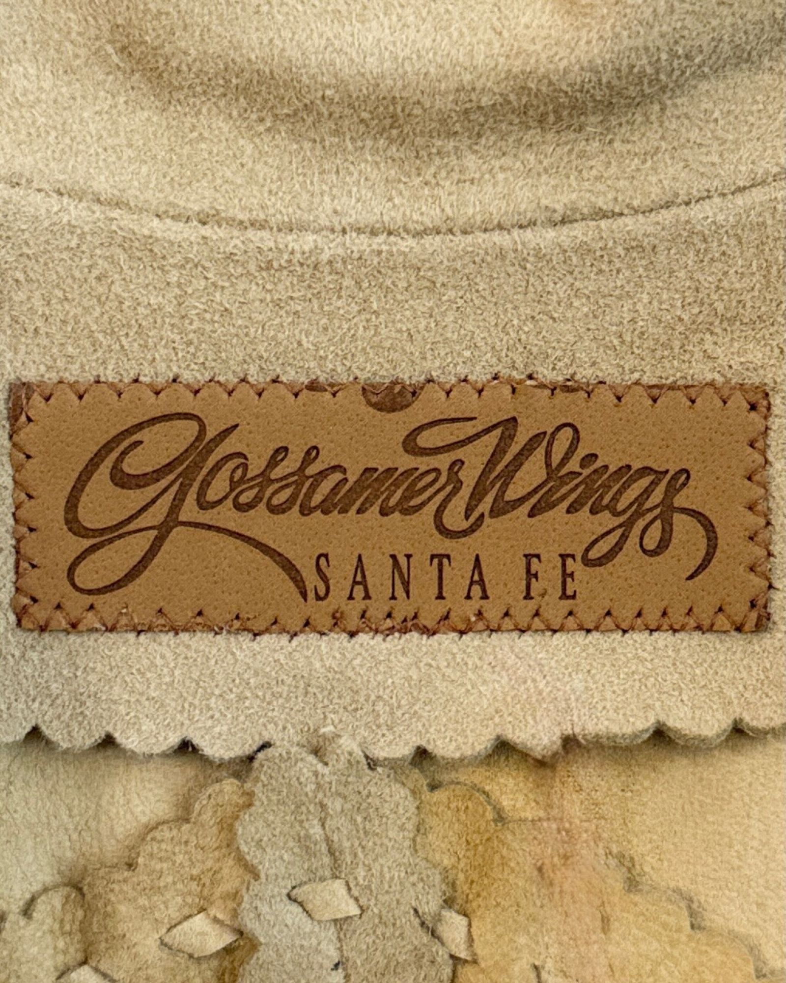 Gossamer Wings Hand Painted Leather Vest