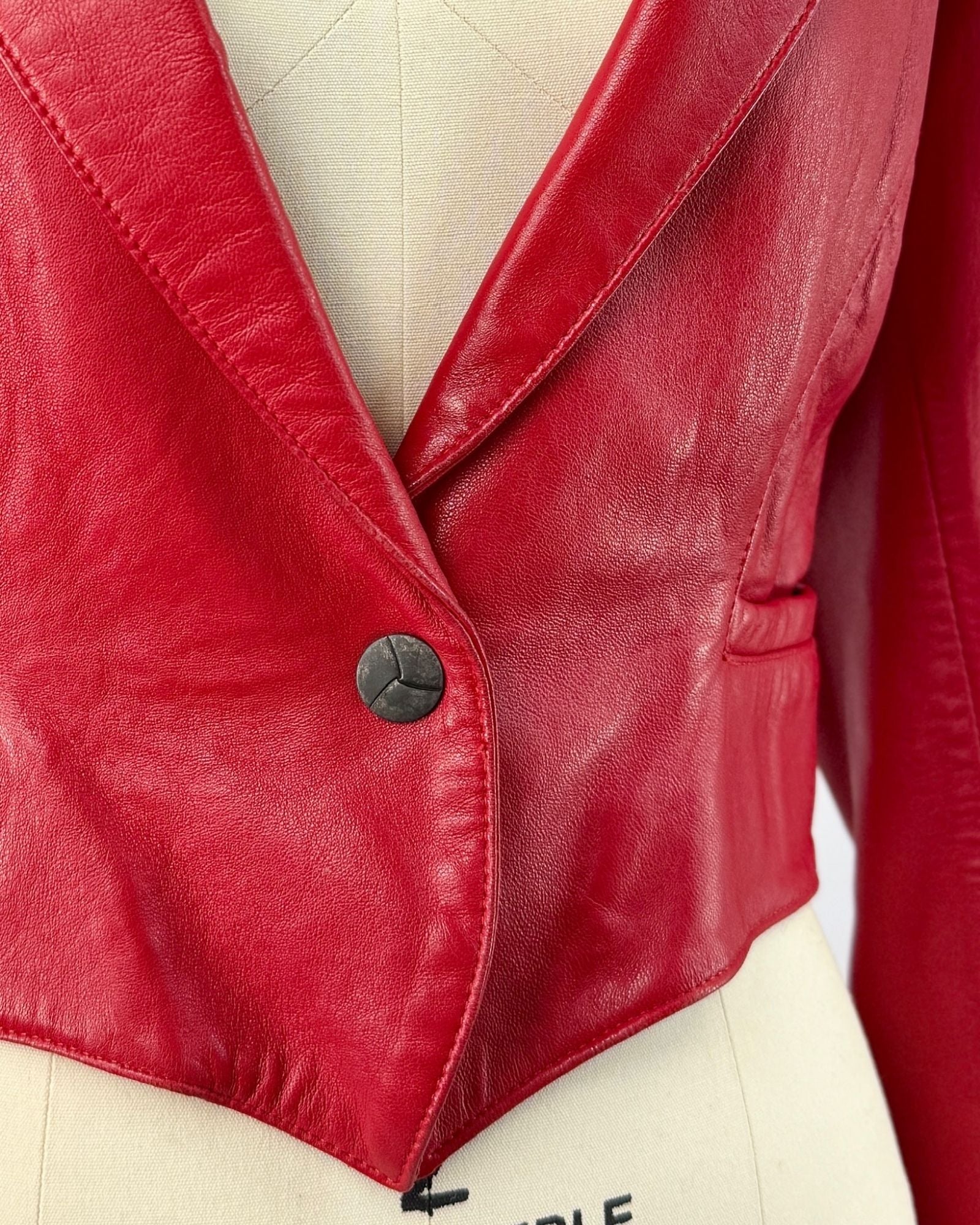 North Beach Leather Red Jacket