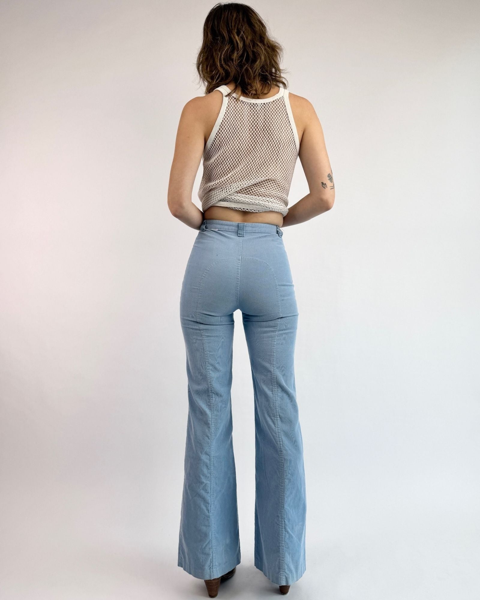 Ditto Pastel Plains Blue Corduroy Bells