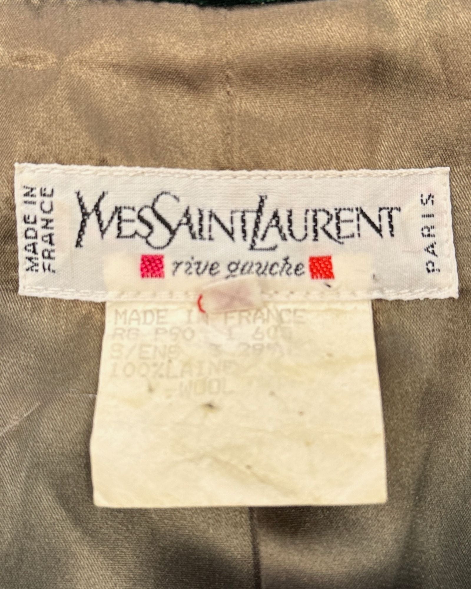 YSL Green Wool Blazer