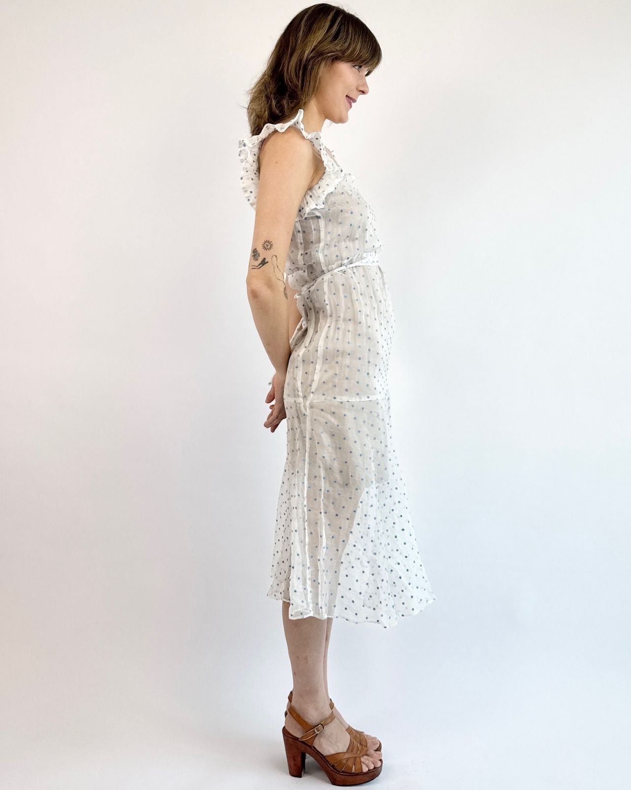 1930s Alice's Tea Party Voile Dress