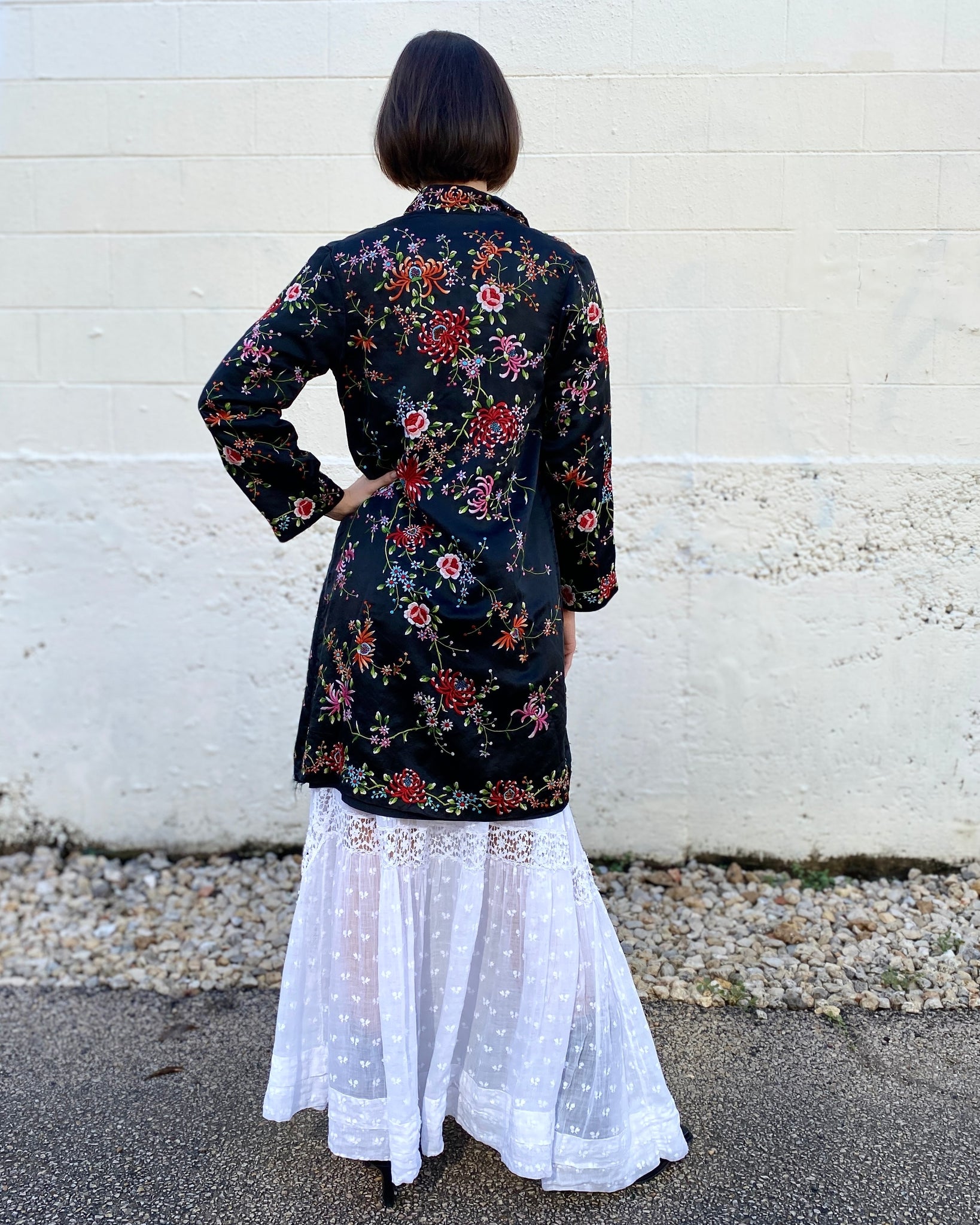 Put A Flower In Your Pocket Silk Embroidered Jacket