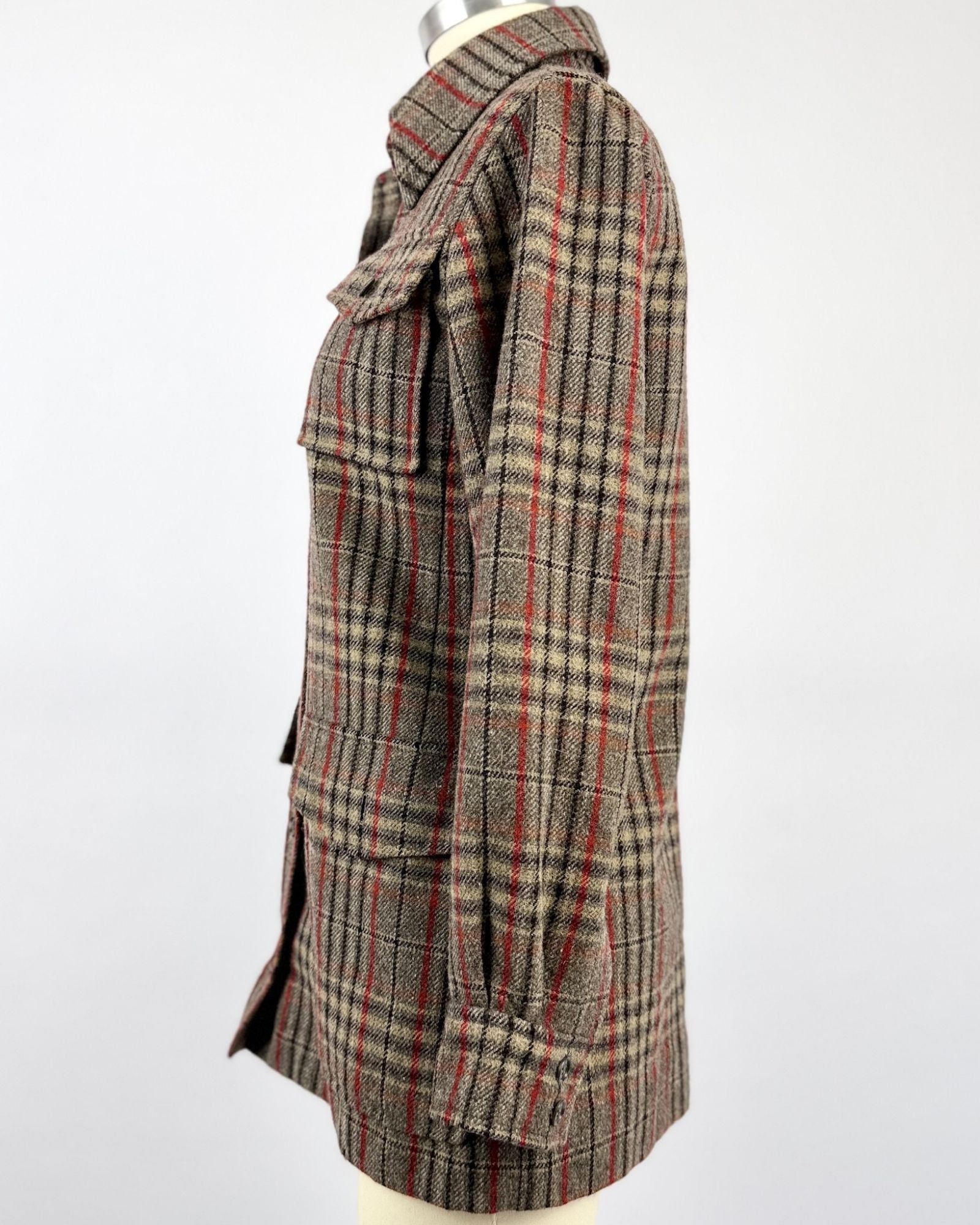 70s YSL Wool Plaid Jacket