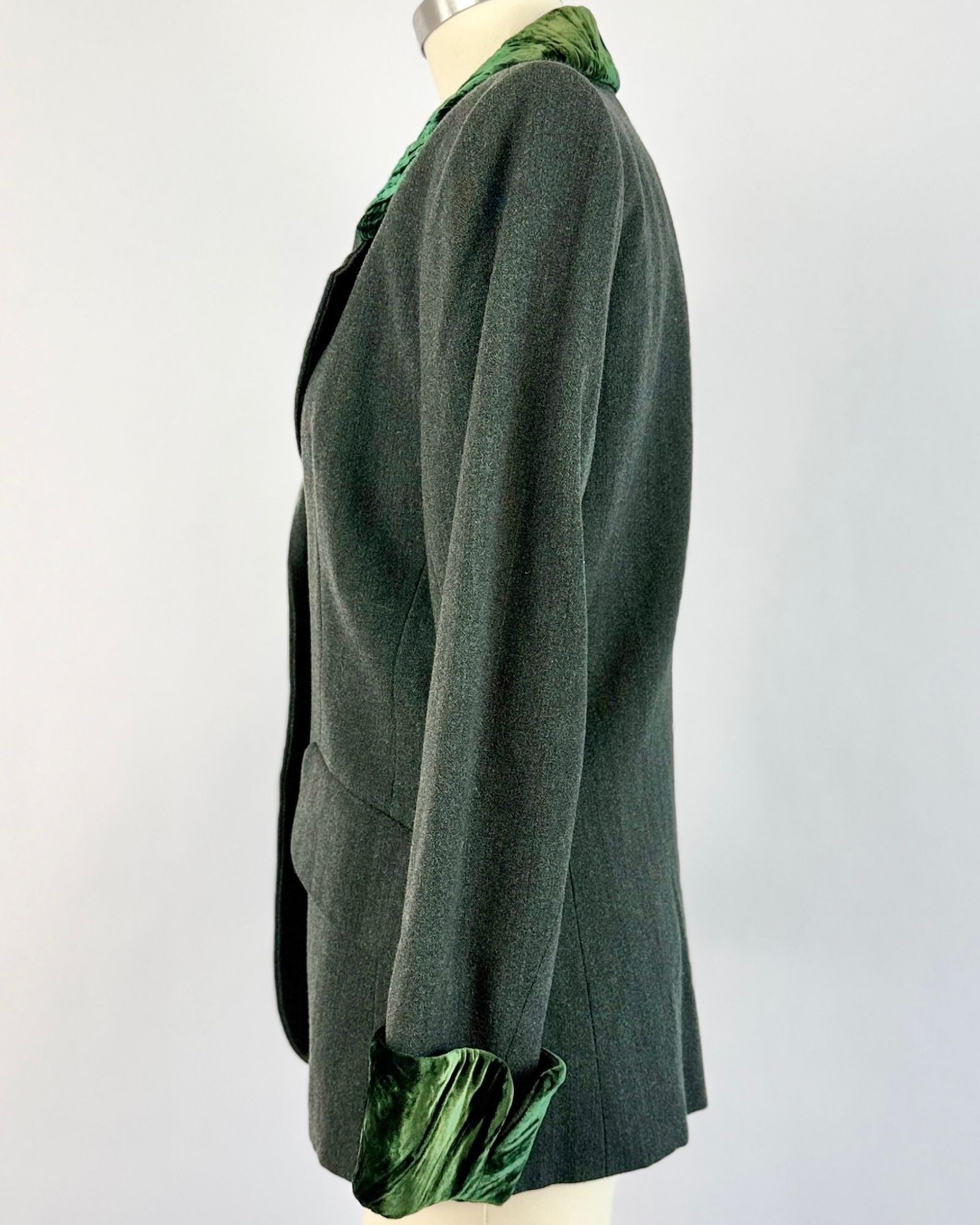 YSL Green Wool Blazer