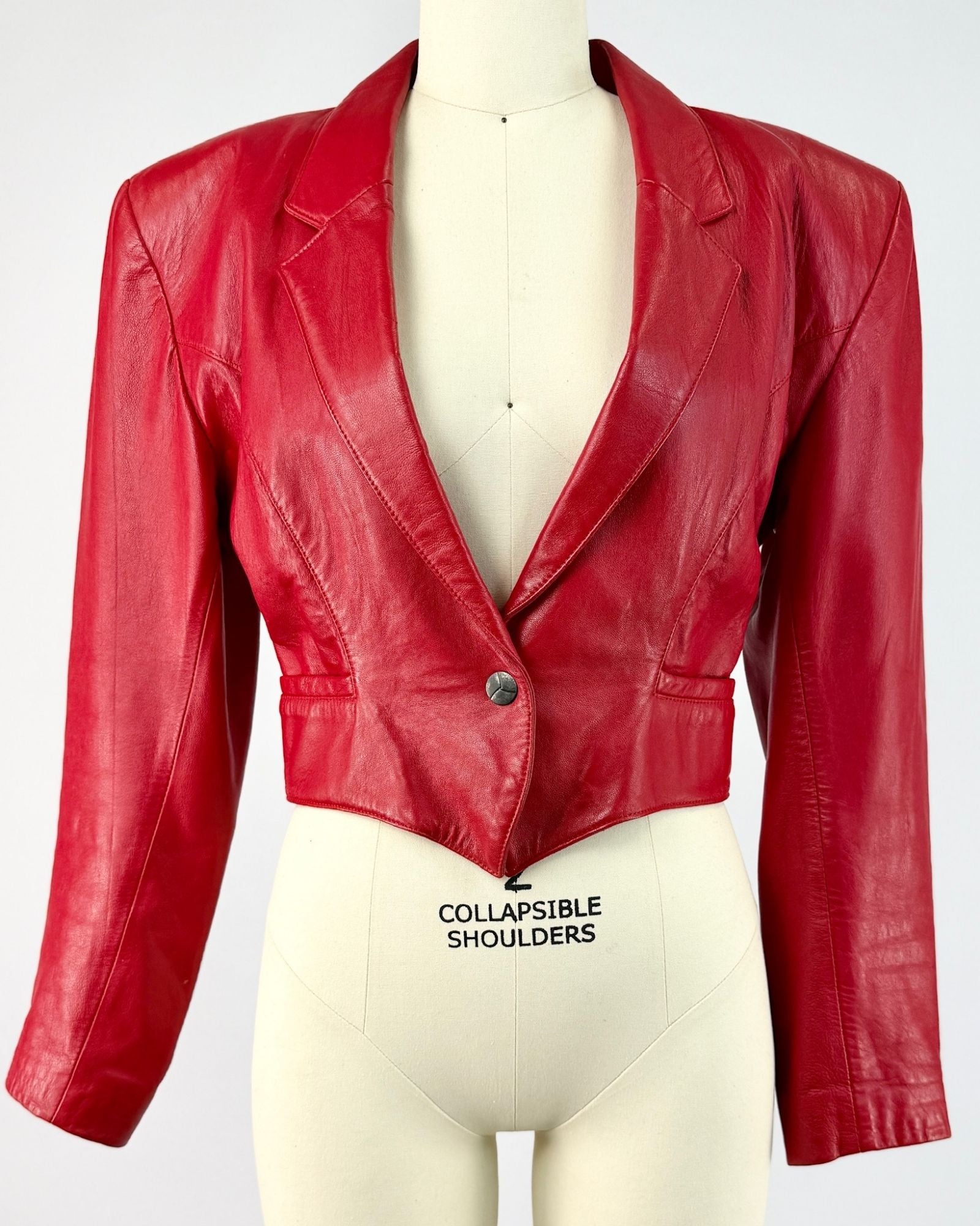 North Beach Leather Red Jacket